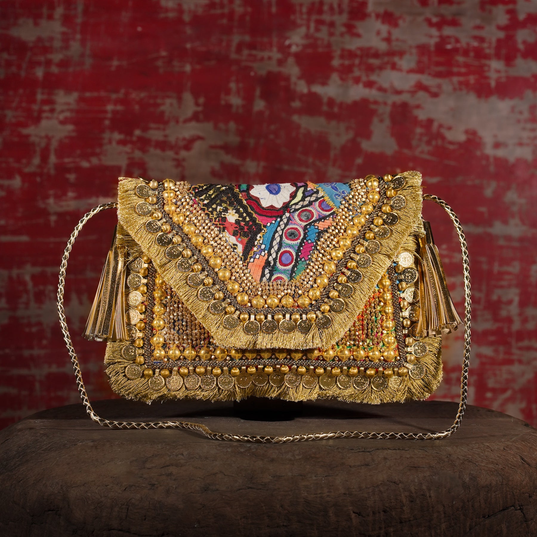 Gold Banjara Clutch 034