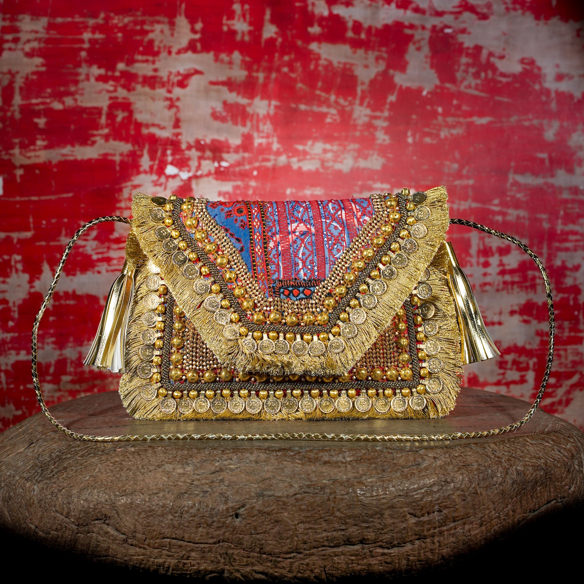 Gold Banjara Clutch 044