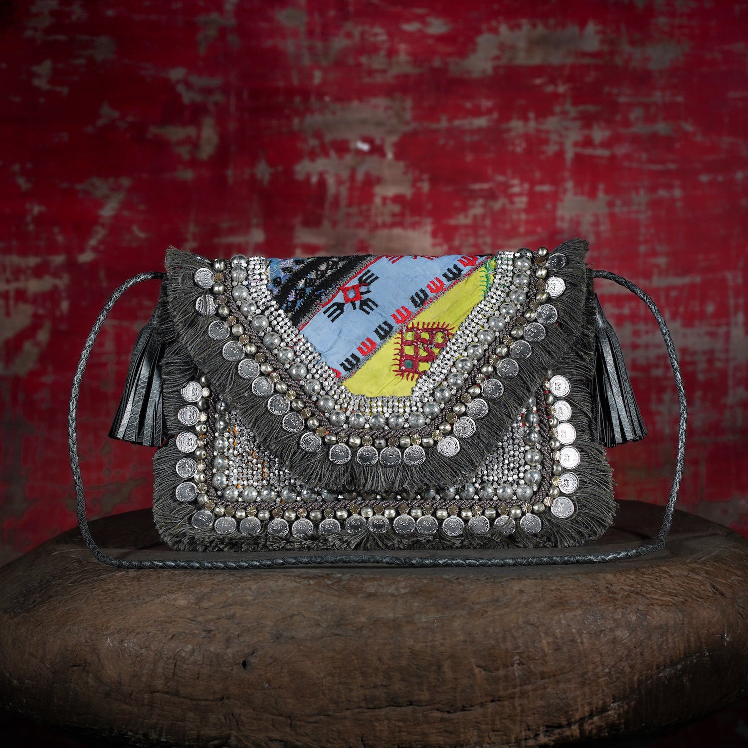 Grey Banjara Clutch 006