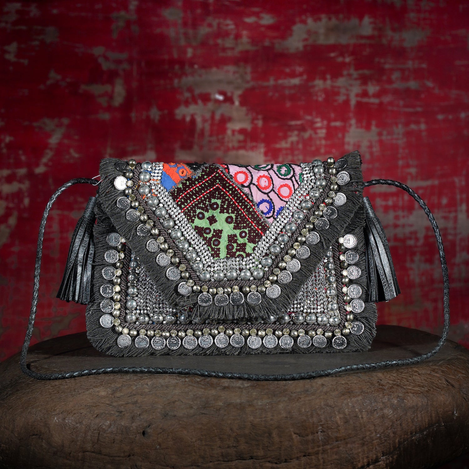 Grey Banjara Clutch 008