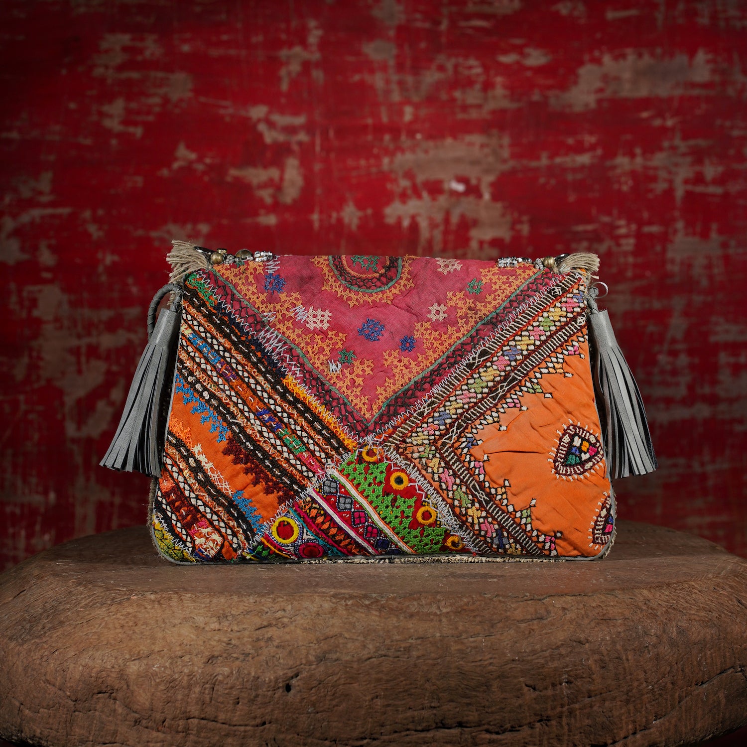 Light Grey Banjara Clutch 002