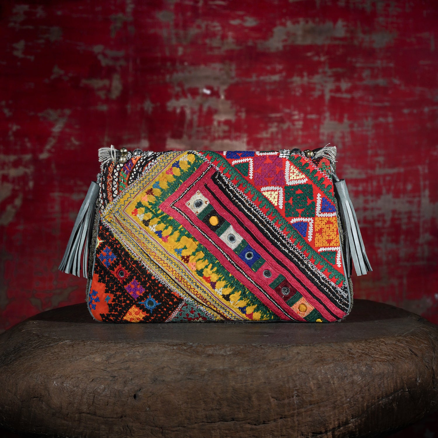 Light Grey Banjara Clutch 008