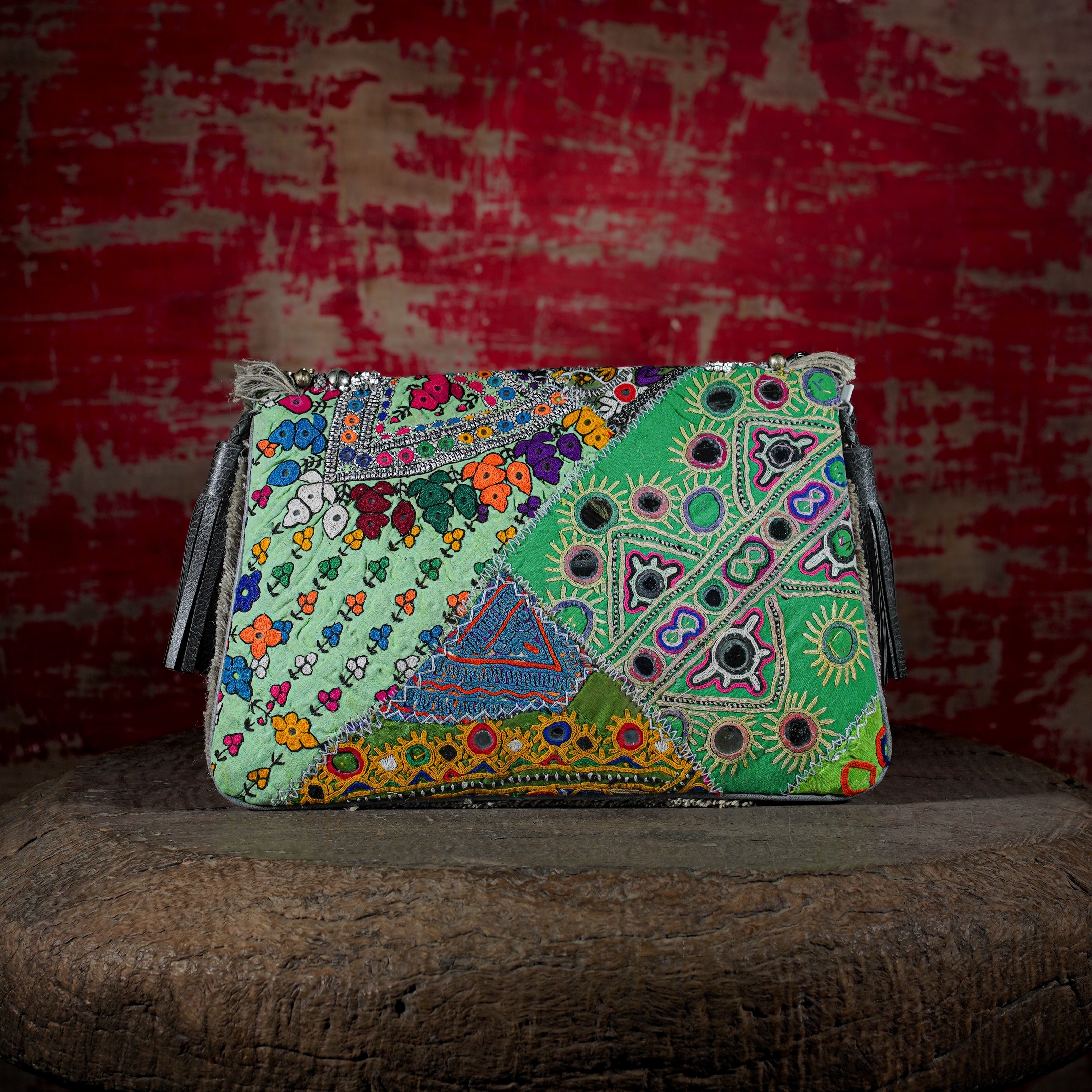 Light Grey Banjara Clutch 013