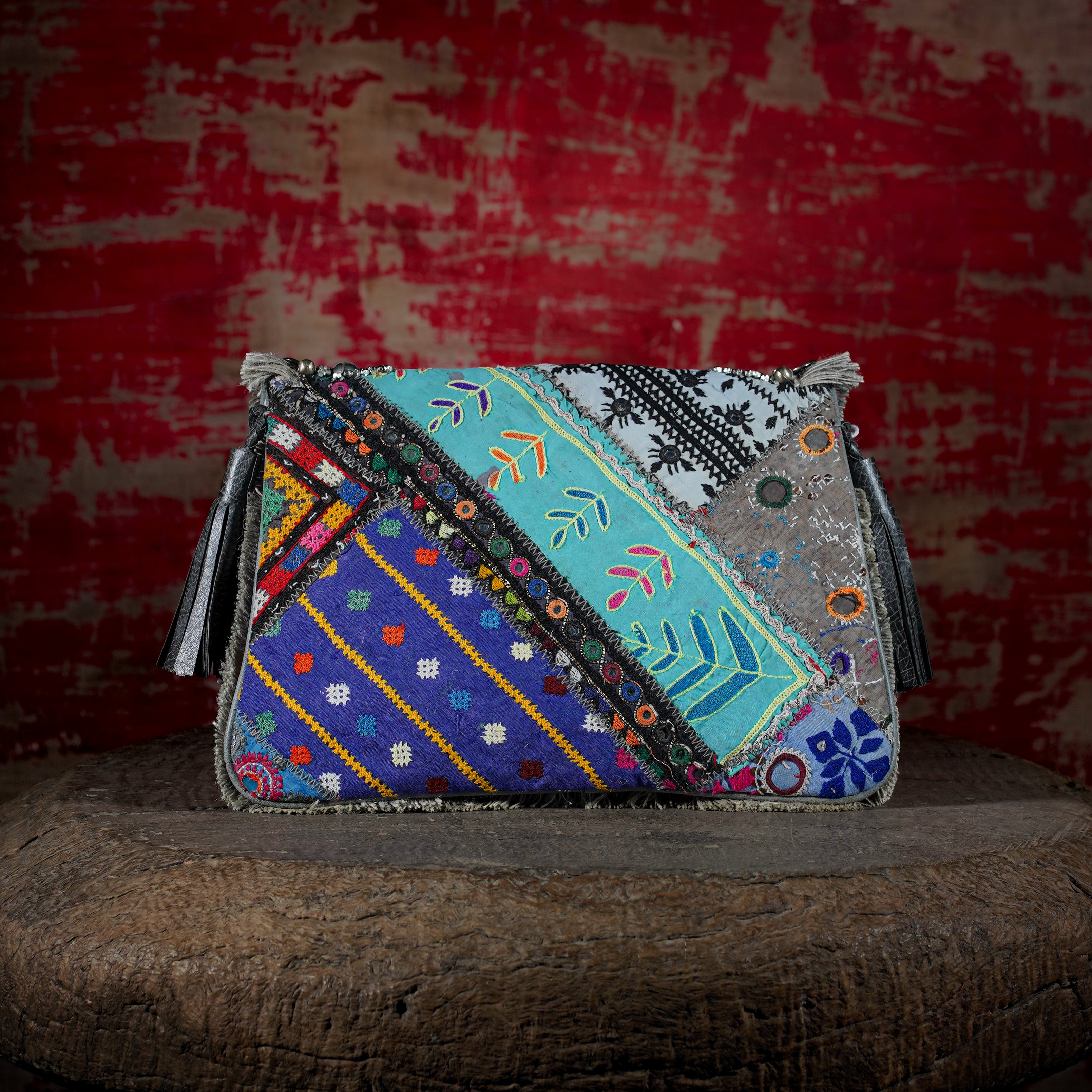 Light Grey Banjara Clutch 016