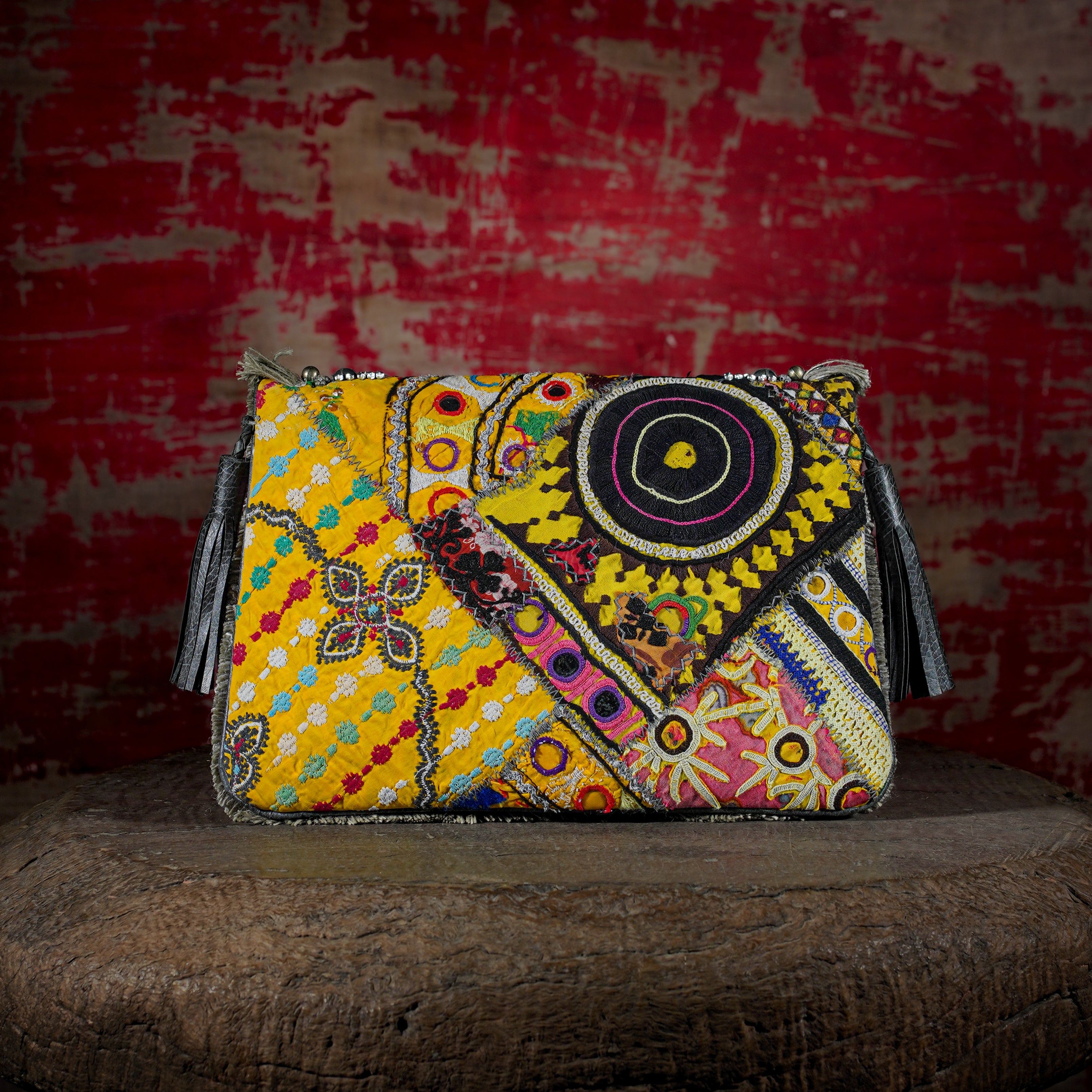 Light Grey Banjara Clutch 019