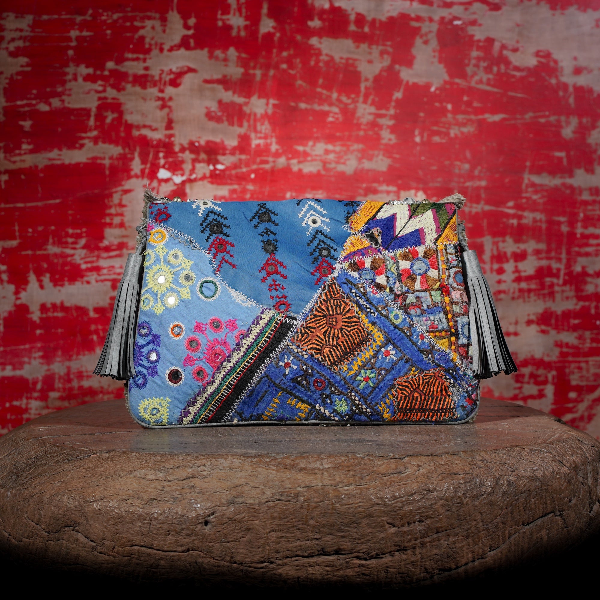 Light Grey Banjara Clutch 032