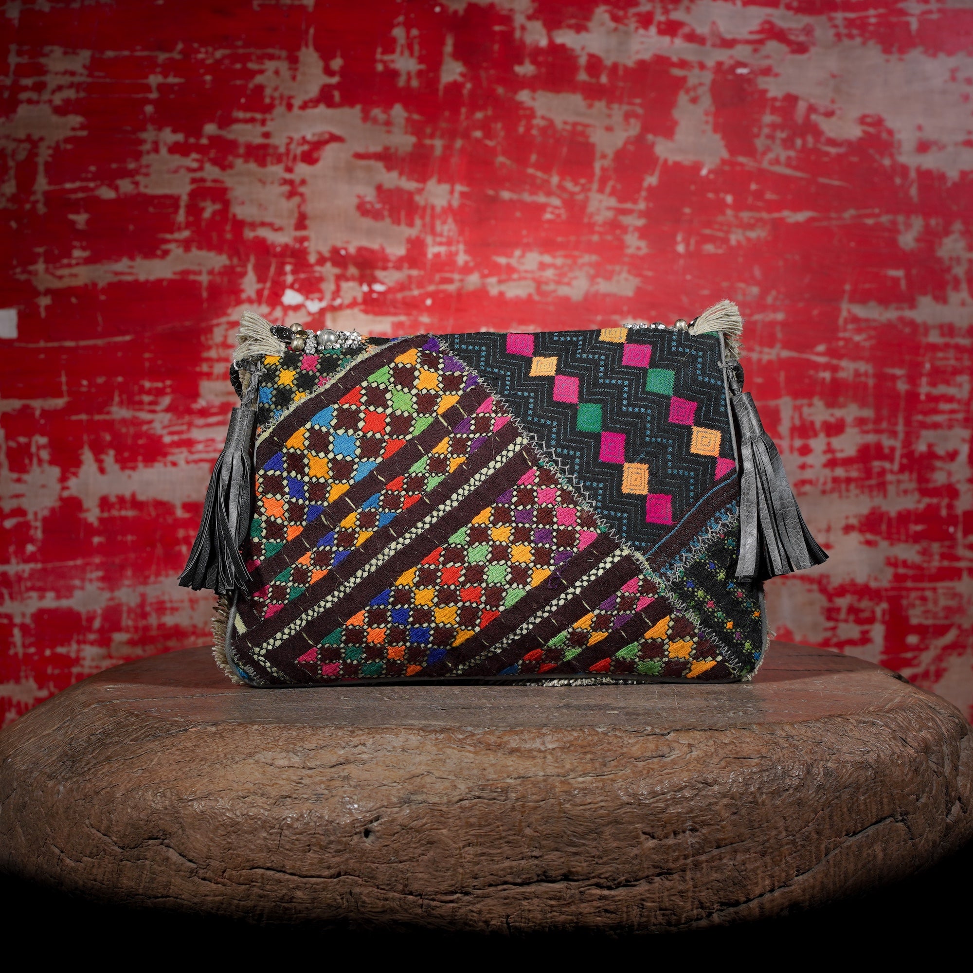 Light Grey Banjara Clutch 033