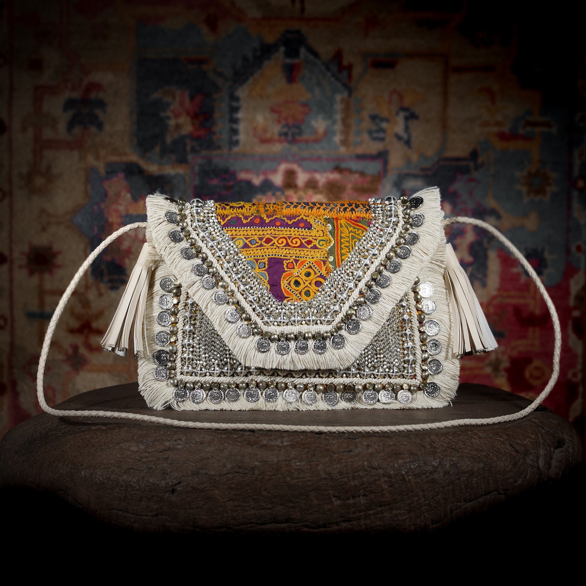 Off White Banjara Clutch 055