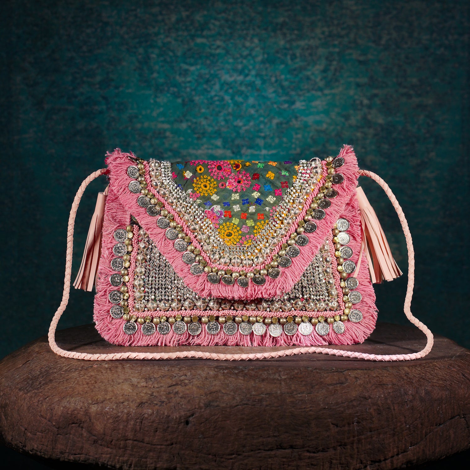 Pink Banjara Clutch 006