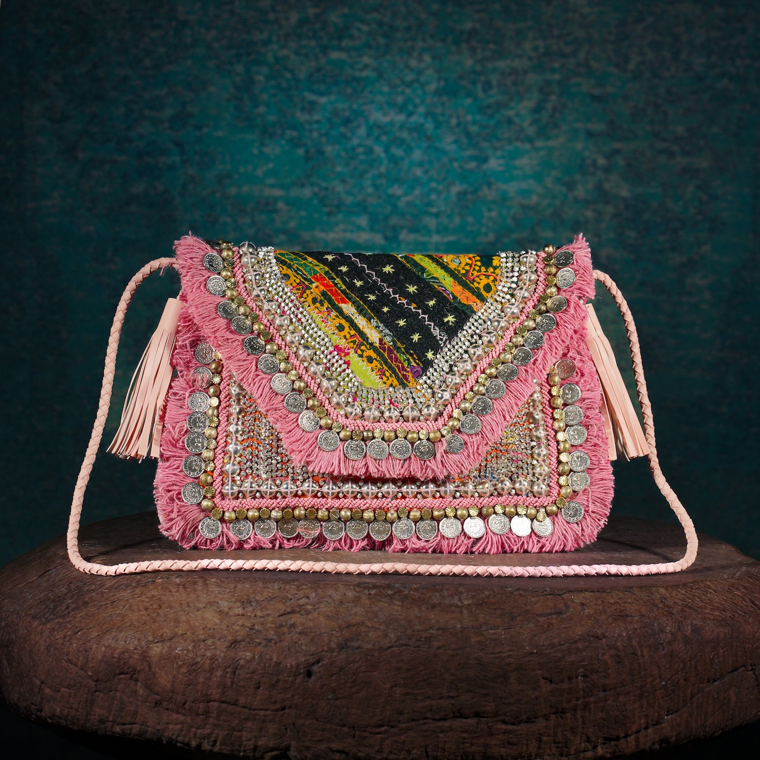 Pink Banjara Clutch 008