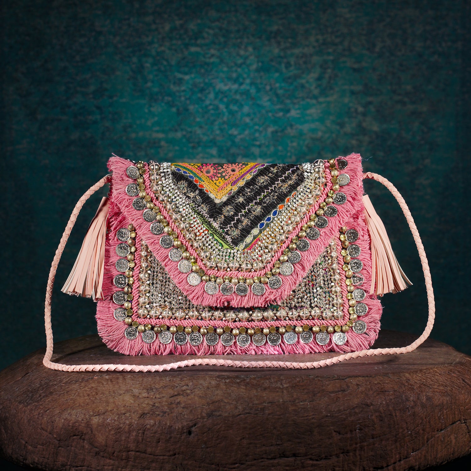 Pink Banjara Clutch 009