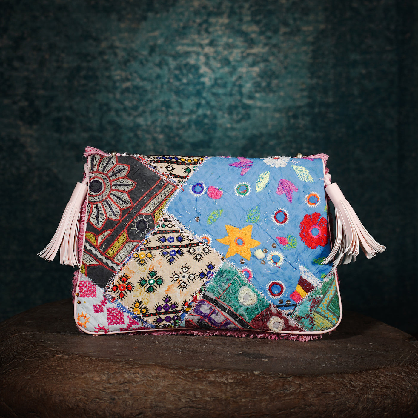 Pink Banjara Clutch 001