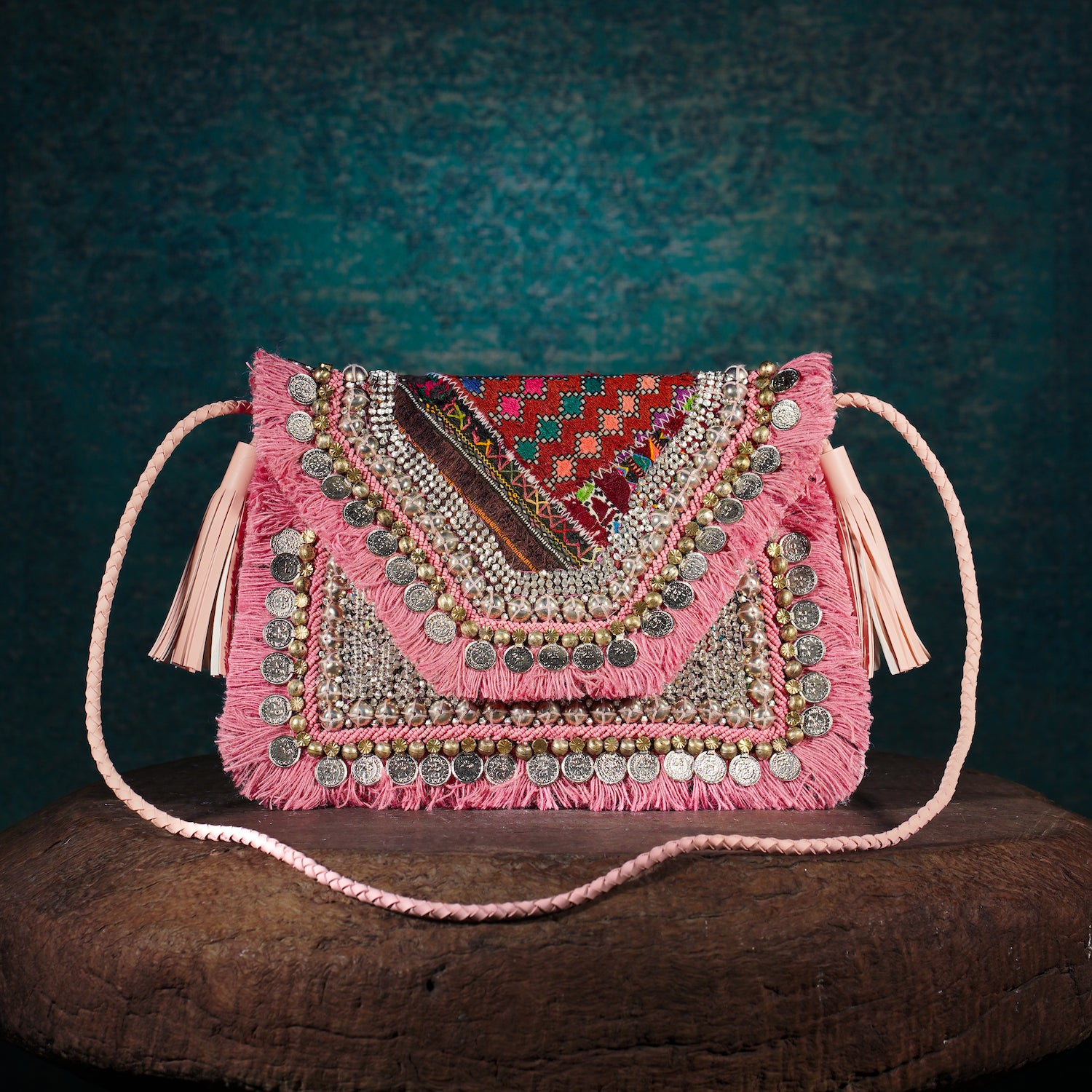 Pink Banjara Clutch 010