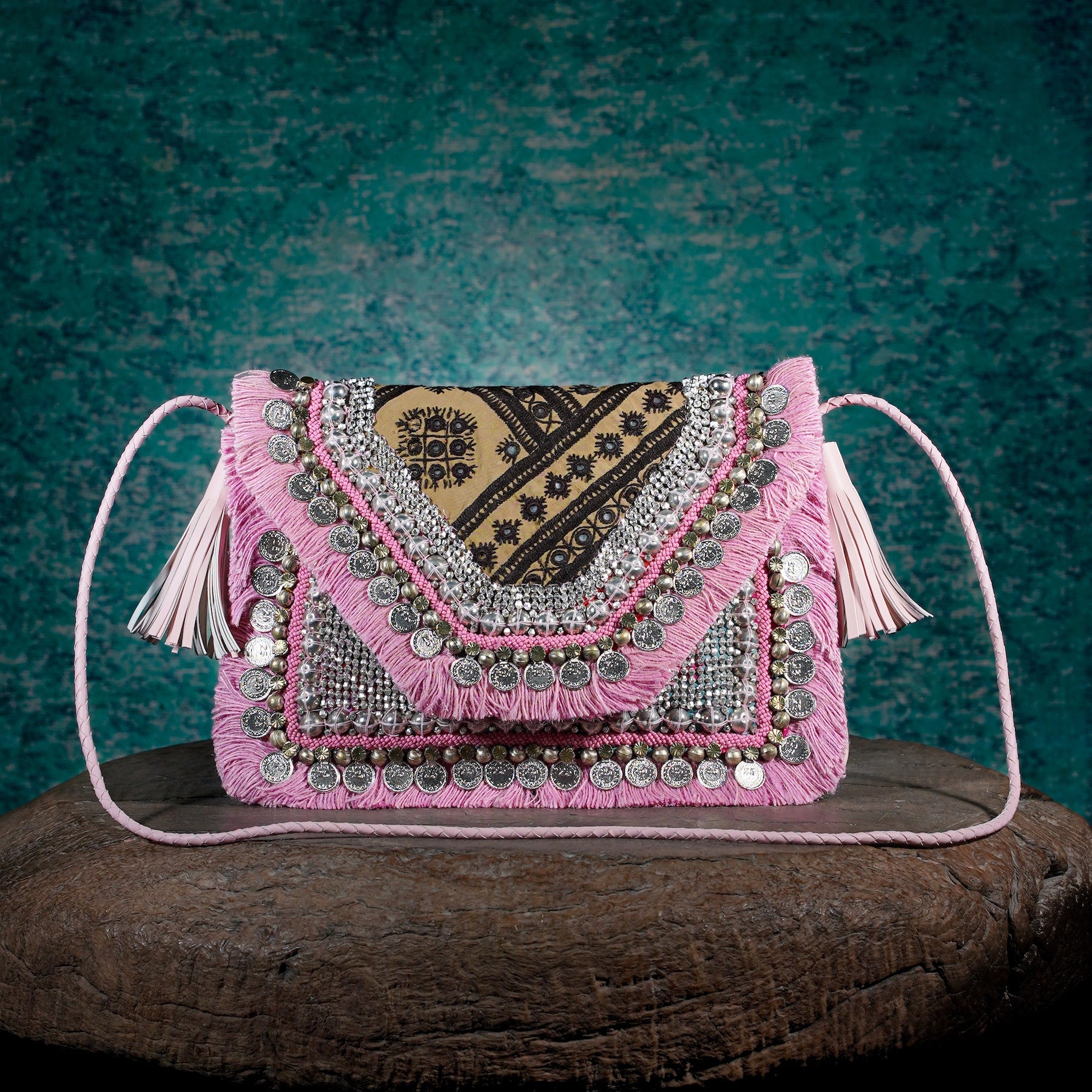 Pink Banjara Clutch 011