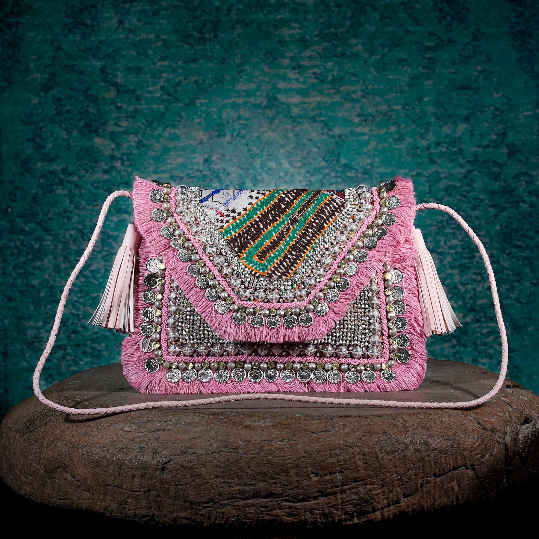 Pink Banjara Clutch 012