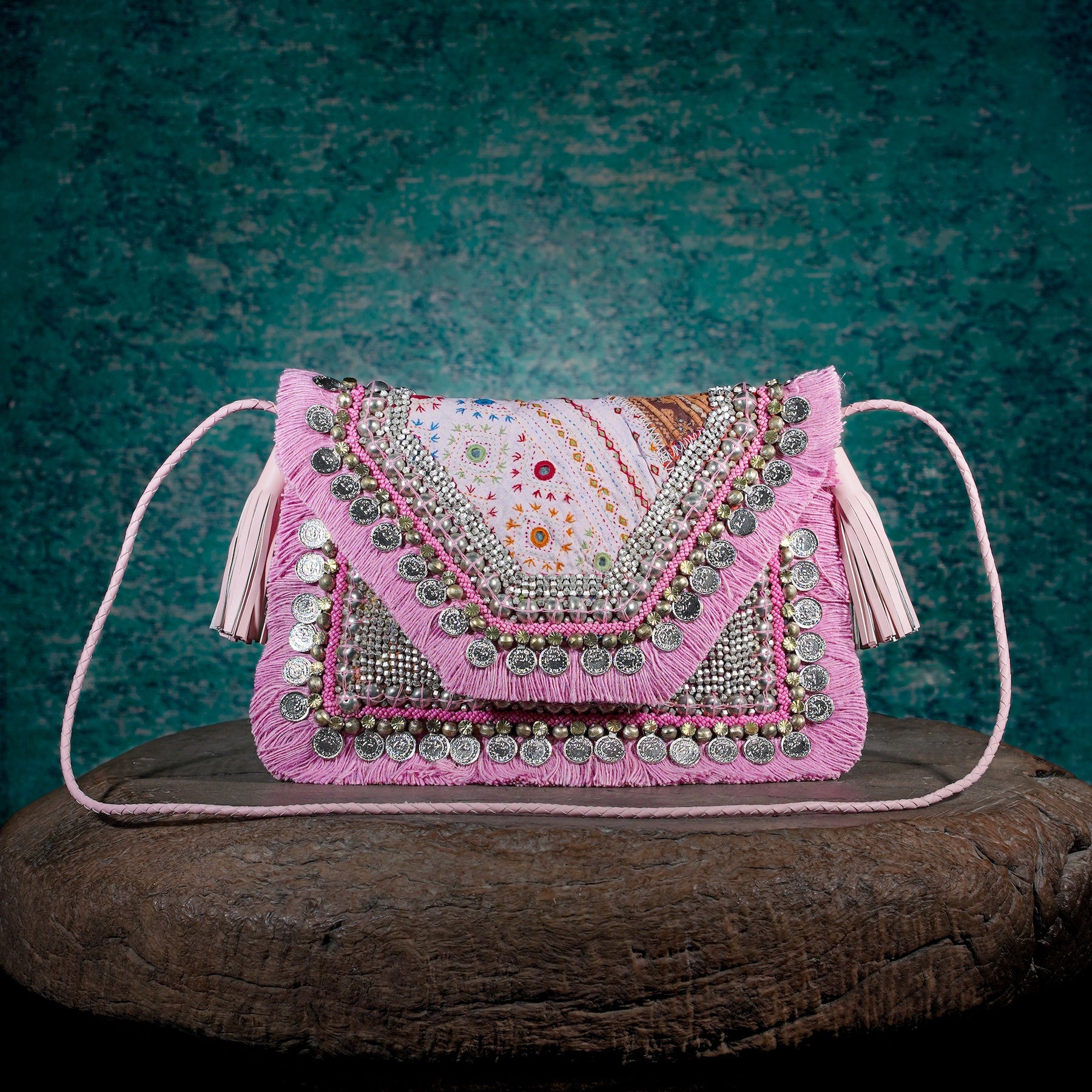 Pink Banjara Clutch 015