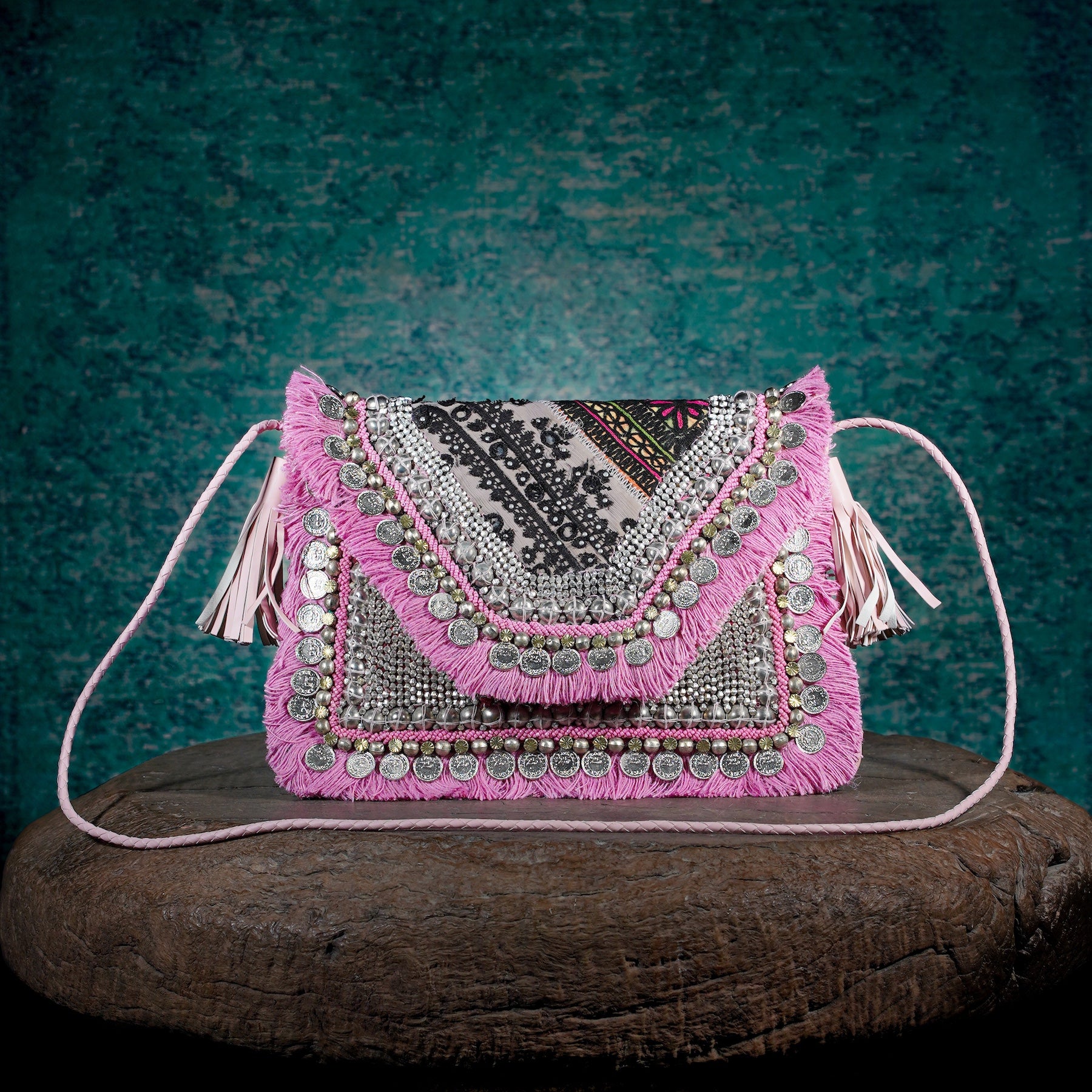 Pink Banjara Clutch 016