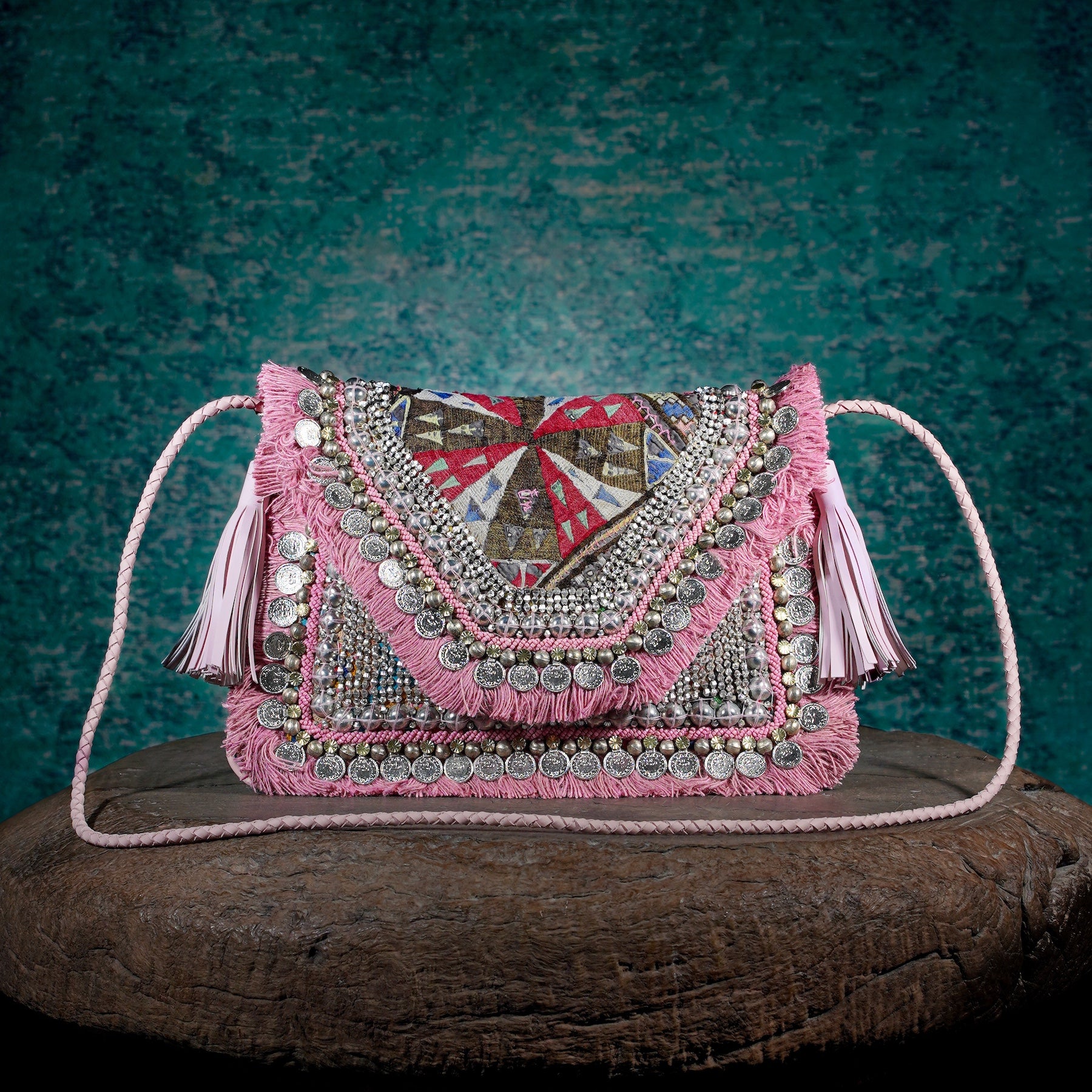 Pink Banjara Clutch 017