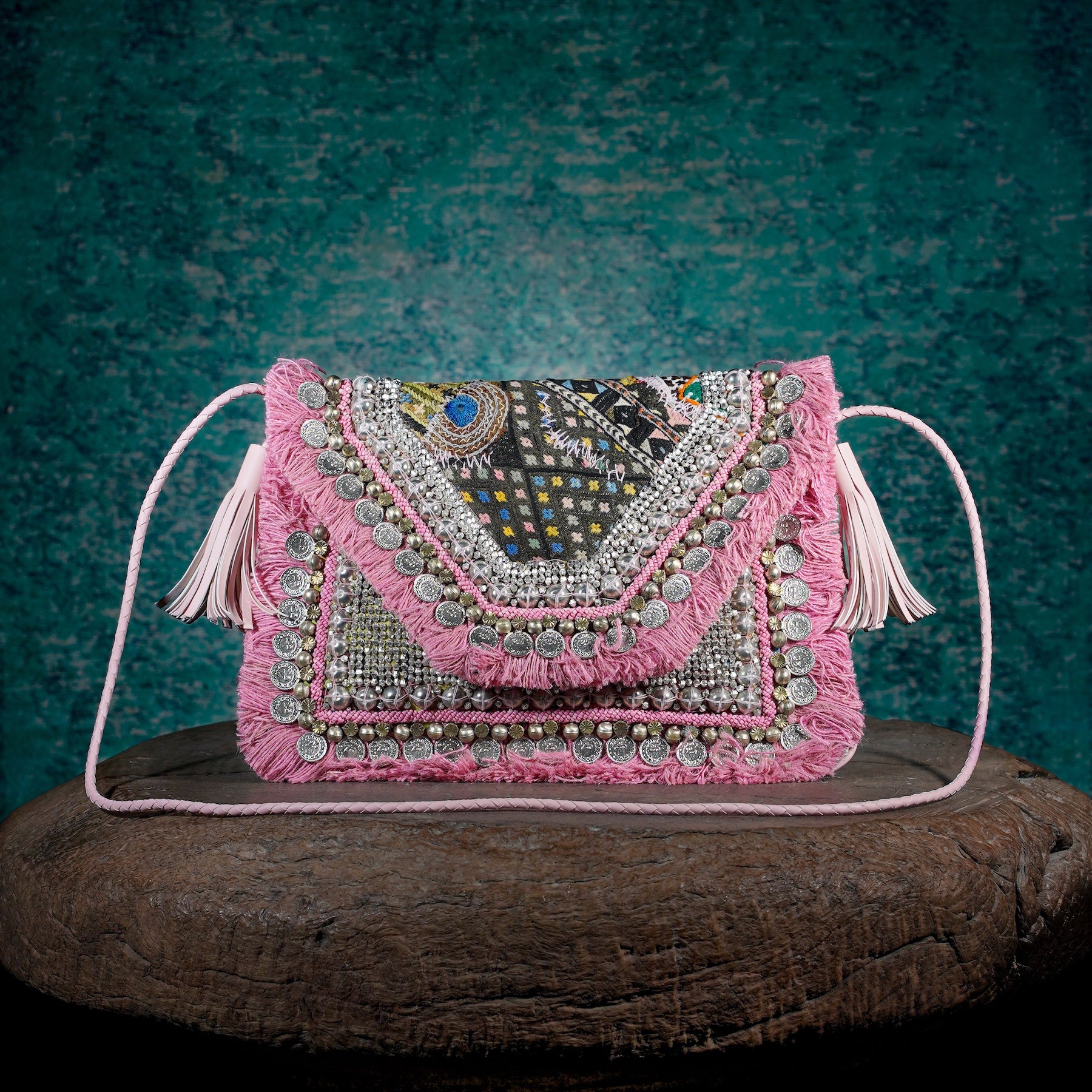 Pink Banjara Clutch 018