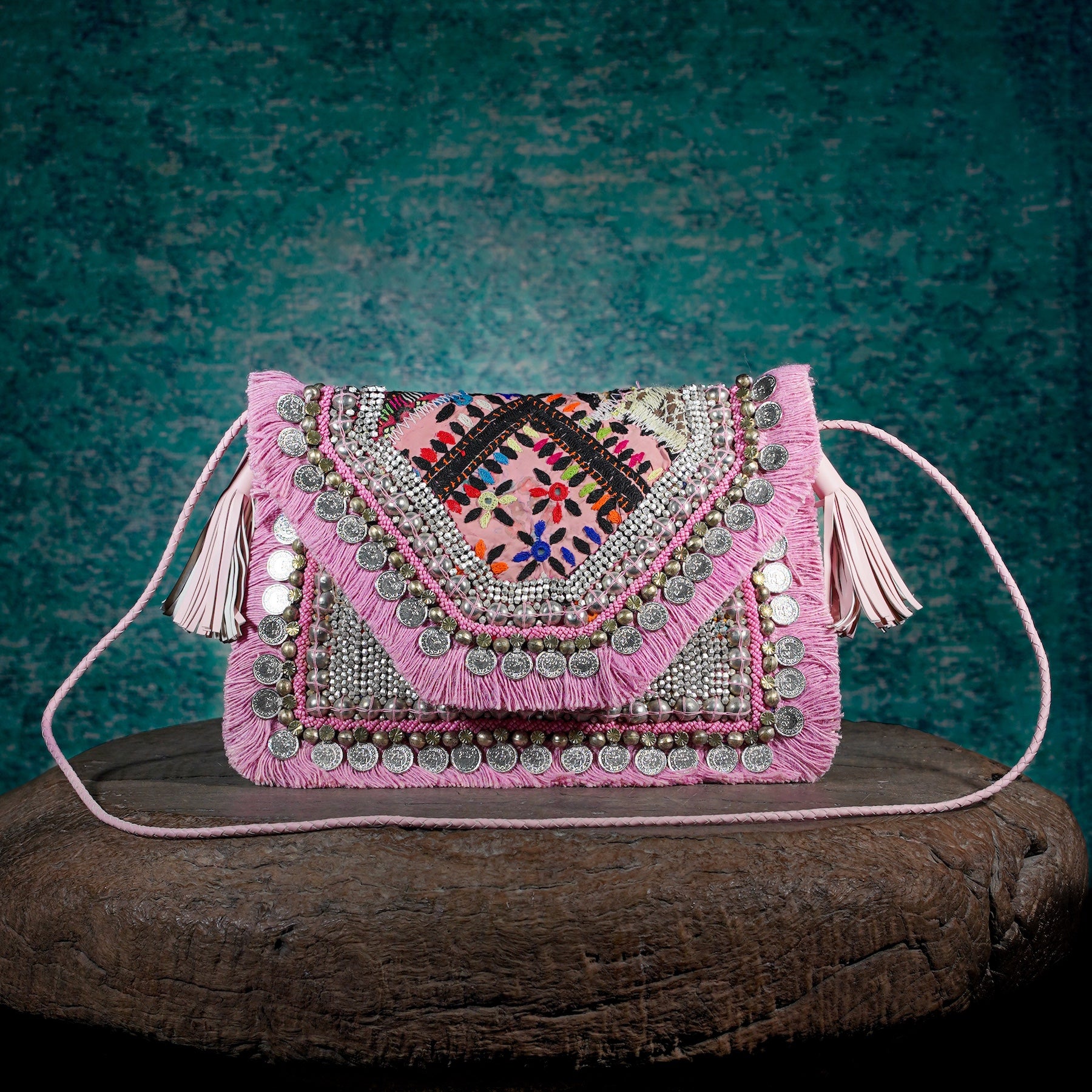 Pink Banjara Clutch 019
