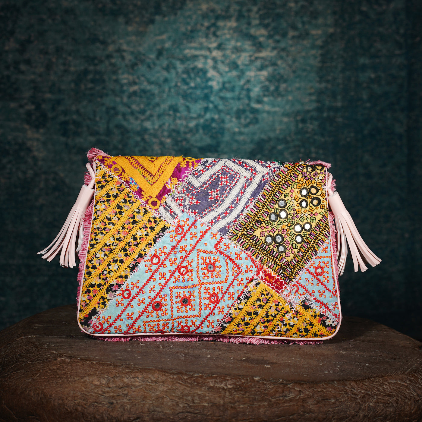 Pink Banjara Clutch 003