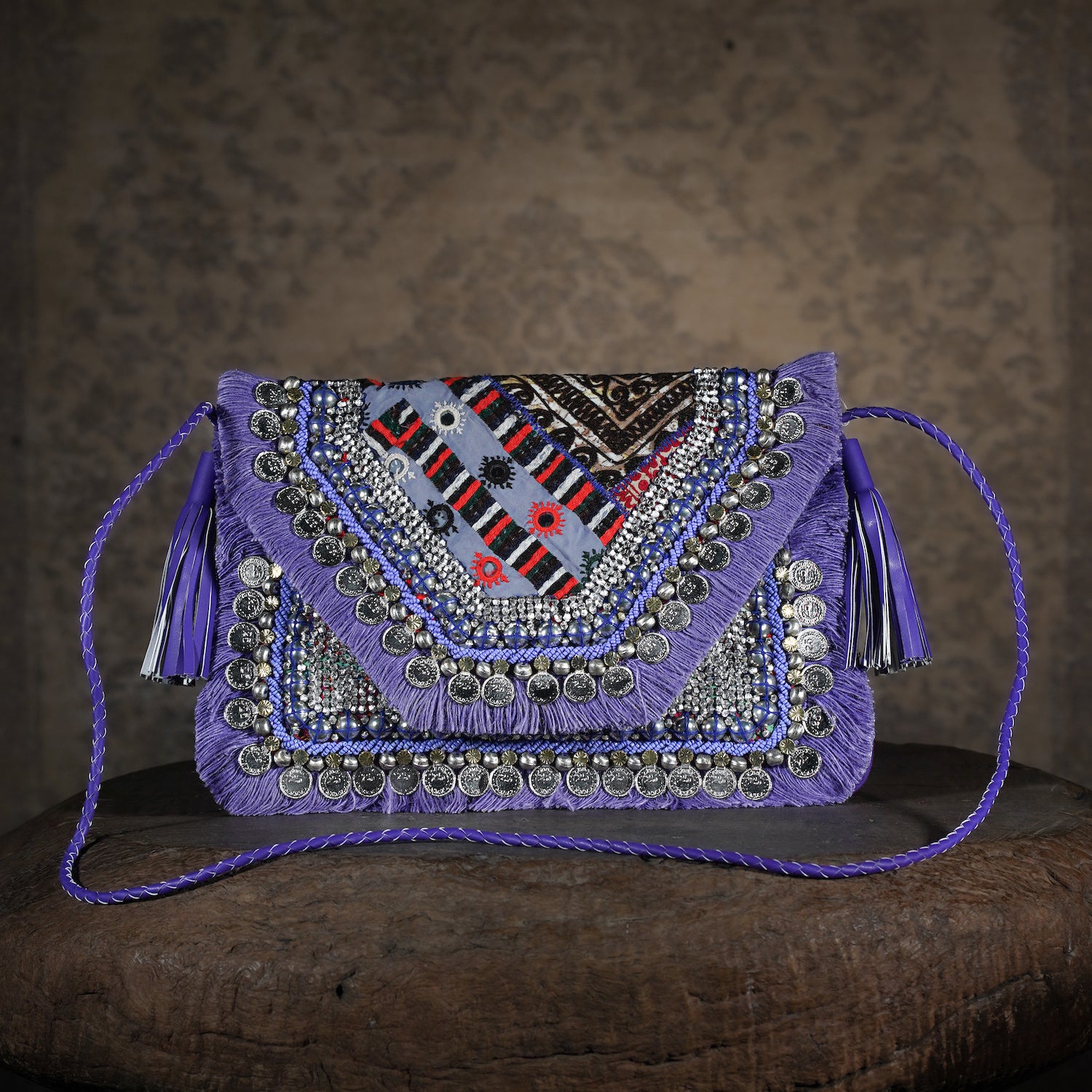 Purple Banjara Clutch 007