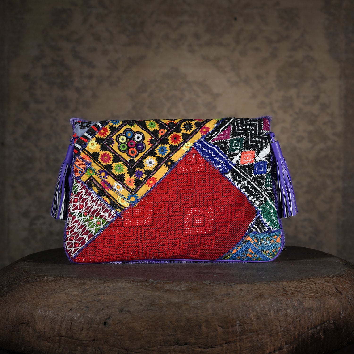 Purple Banjara Clutch 008