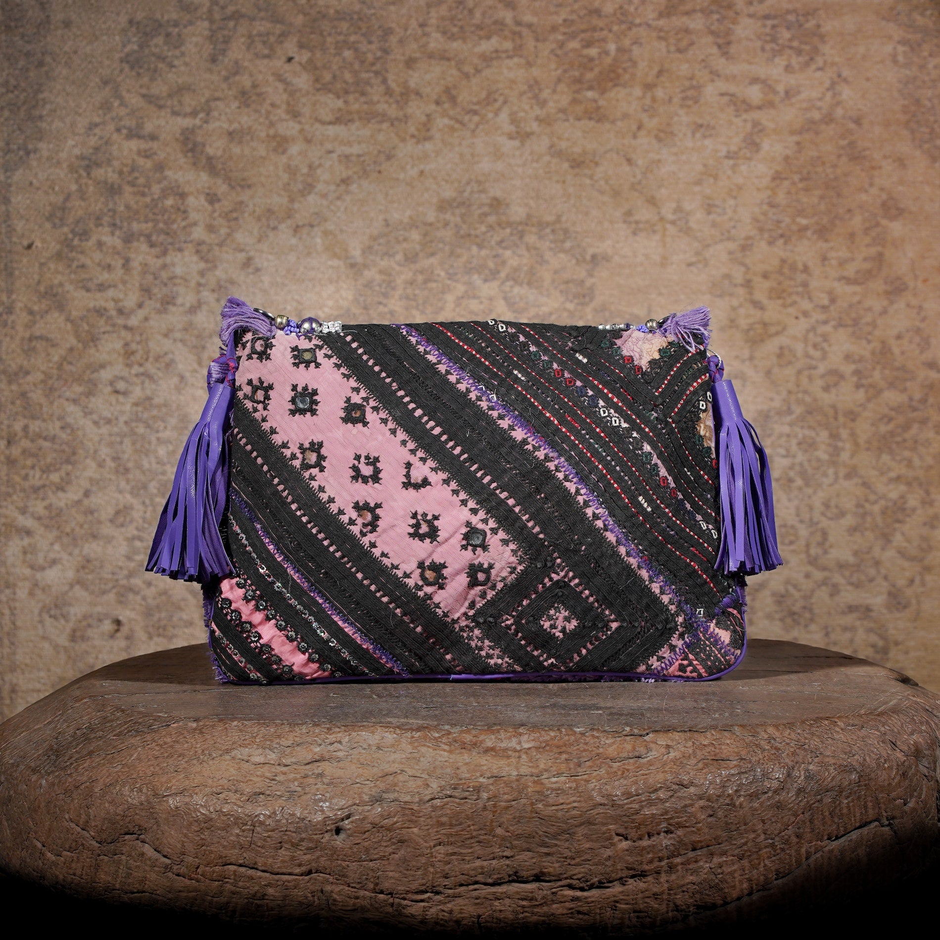 Purple Banjara Clutch 013