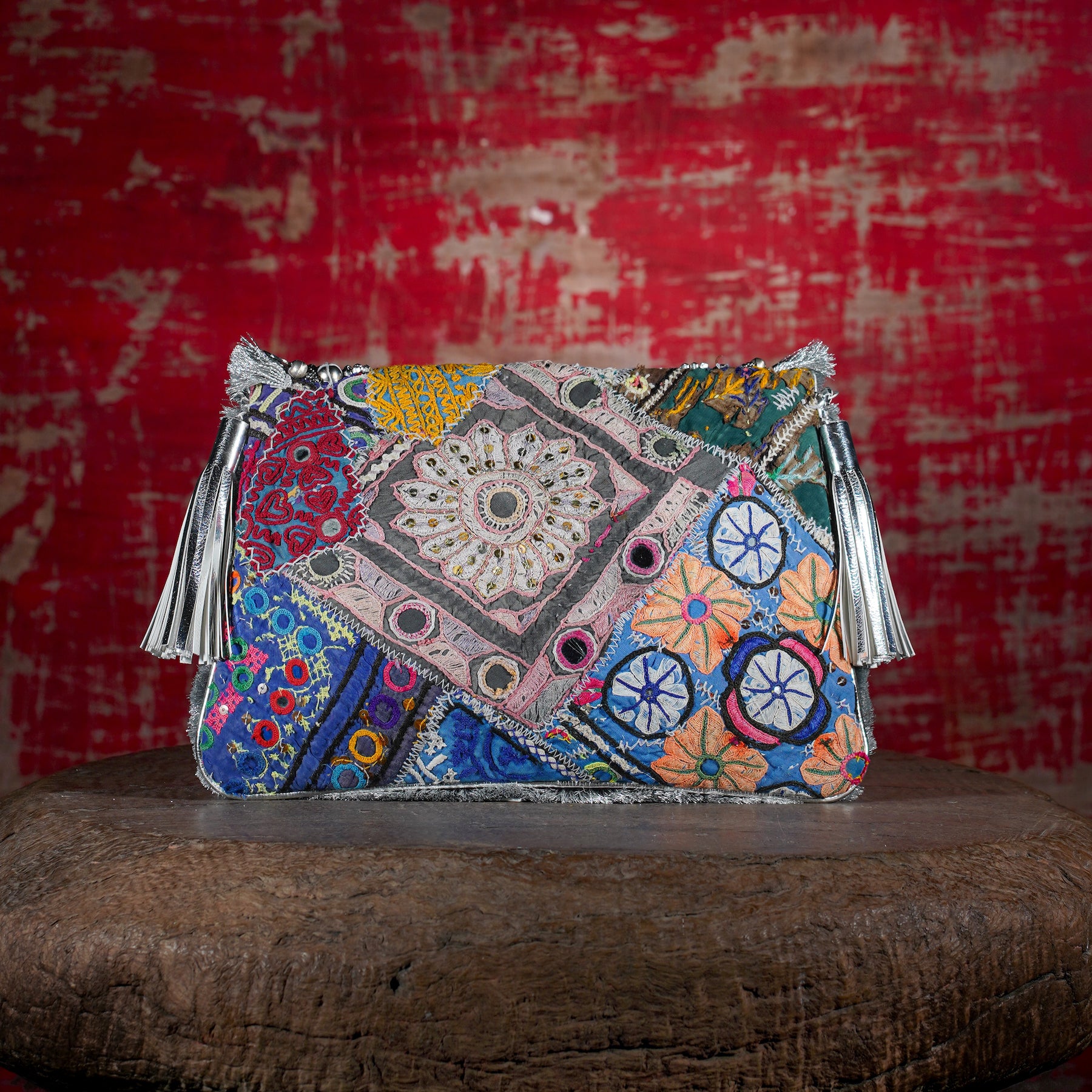 Silver Banjara Clutch 019