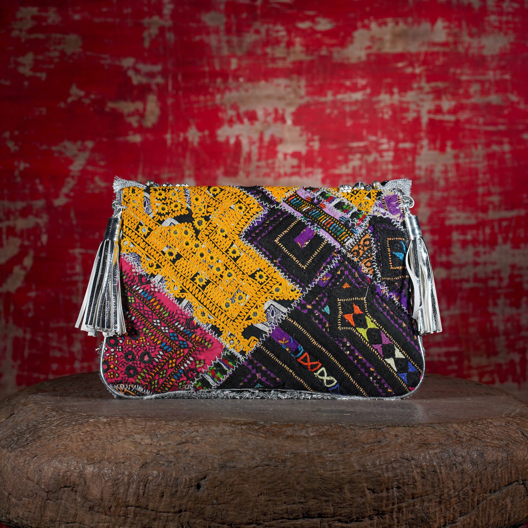 Silver Banjara Clutch 020