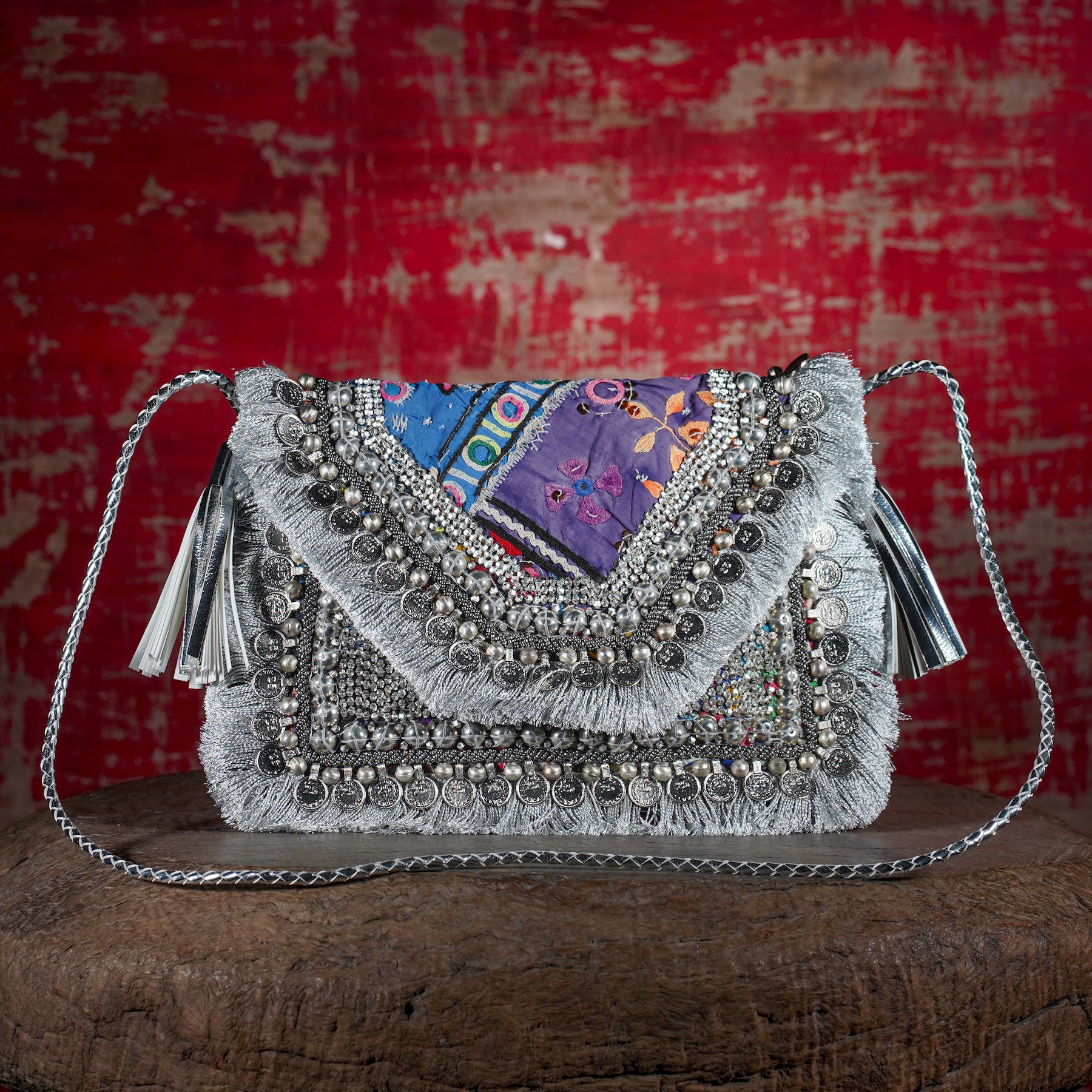 Silver Banjara Clutch 021