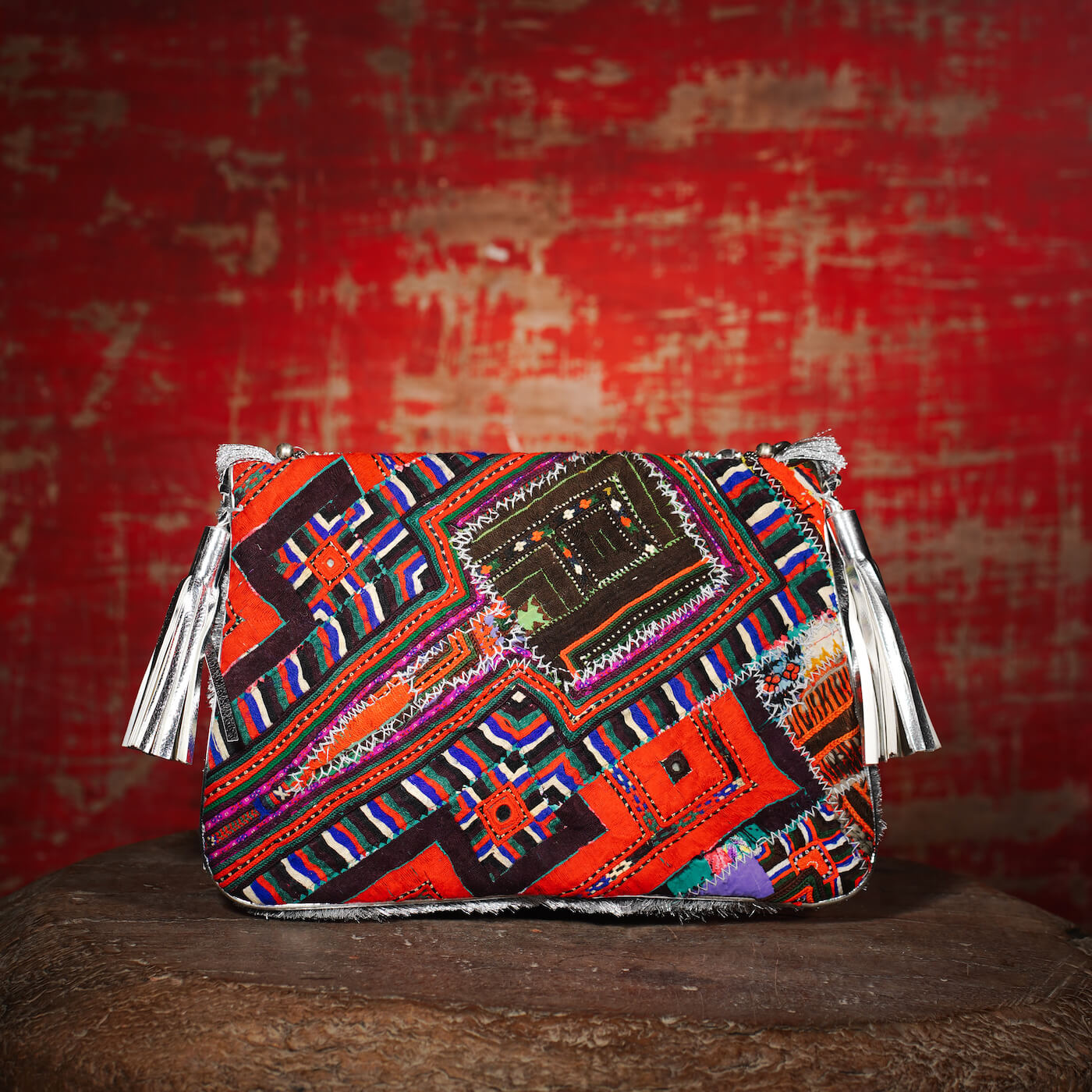 Silver Banjara Clutch 003