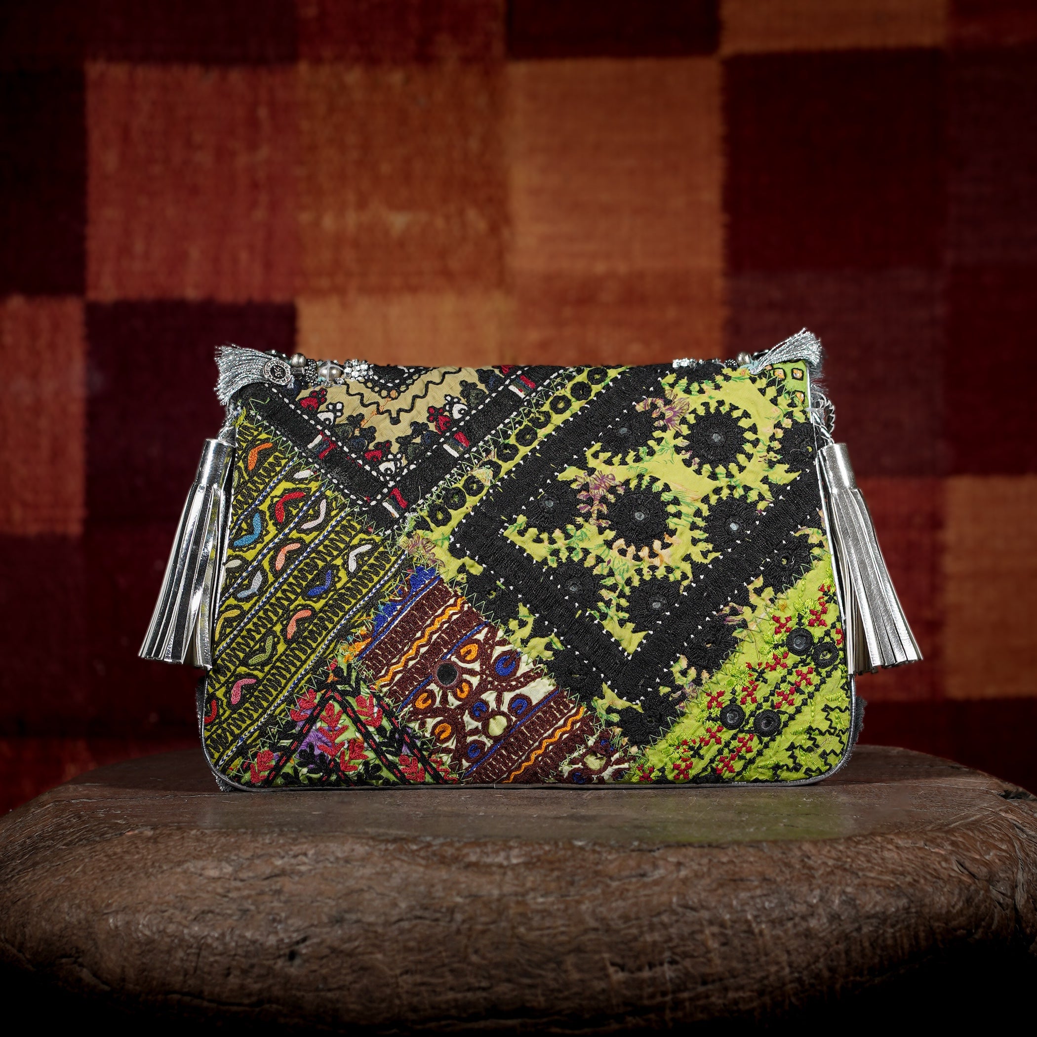 Silver Banjara Clutch 038
