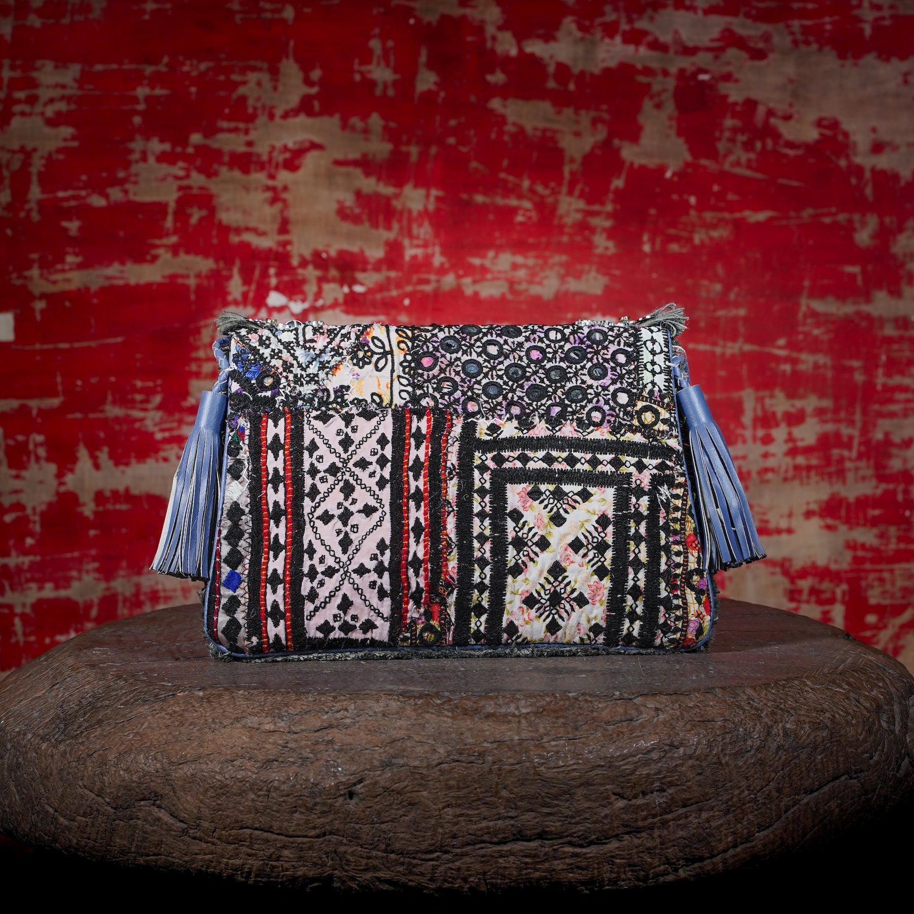 Sky Blue Banjara Clutch 008