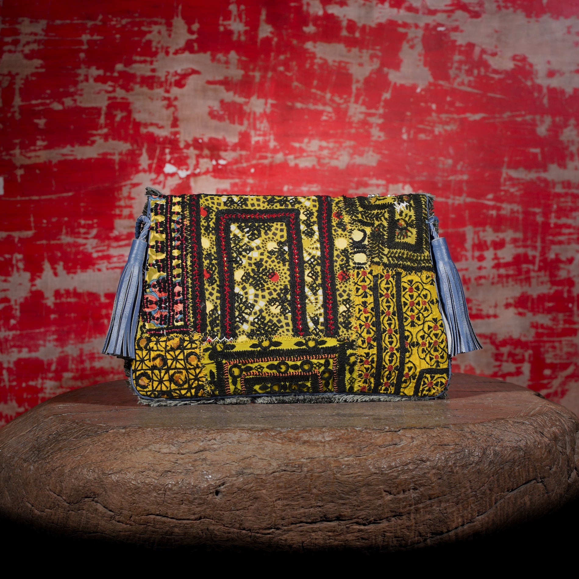 Sky Blue Banjara Clutch 014