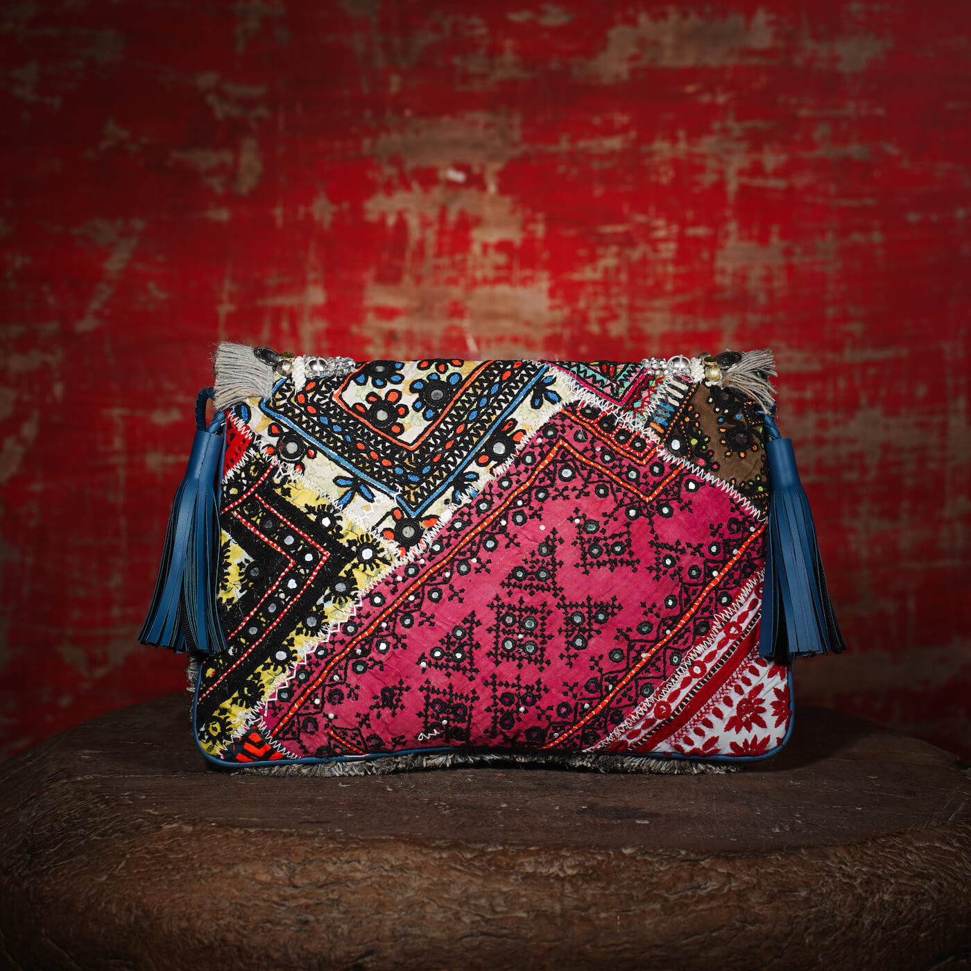 Sky Blue Banjara Clutch 005