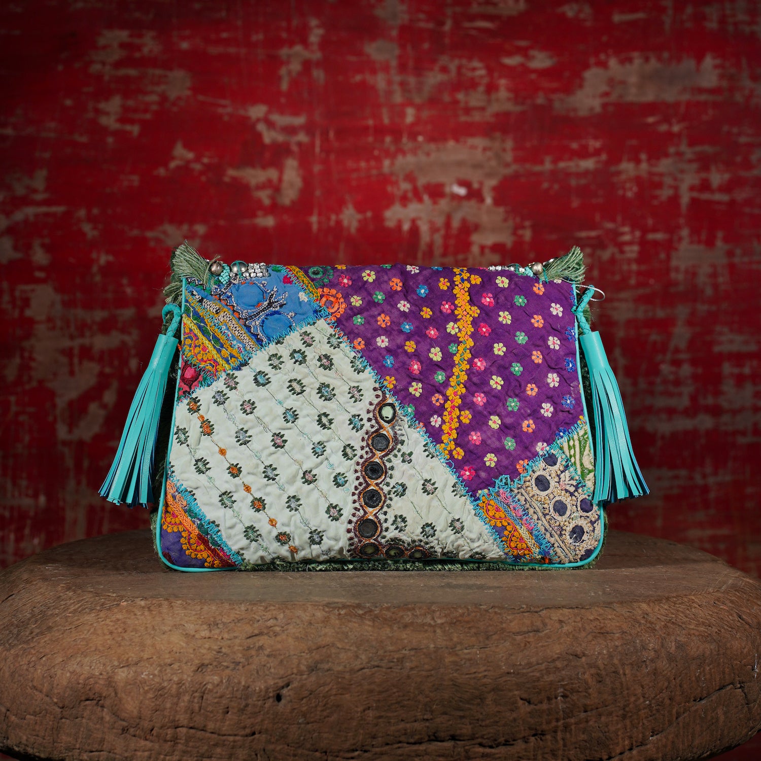 Turquoise Banjara Clutch 006