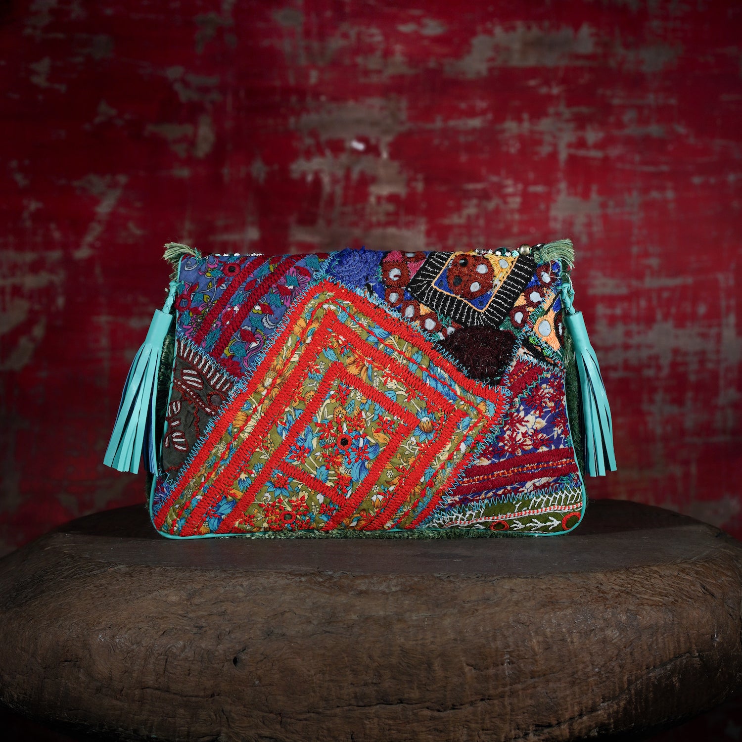 Turquoise Banjara Clutch 011