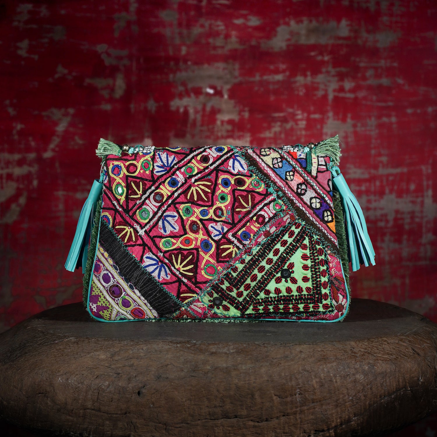 Turquoise Banjara Clutch 013