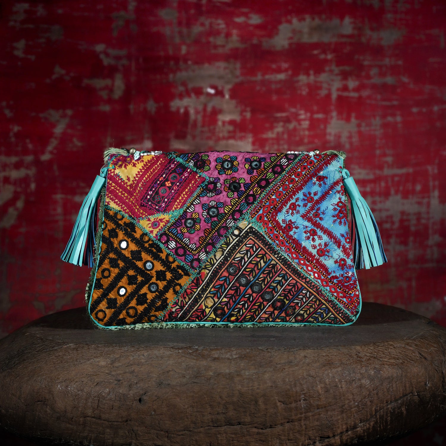 Turquoise Banjara Clutch 014