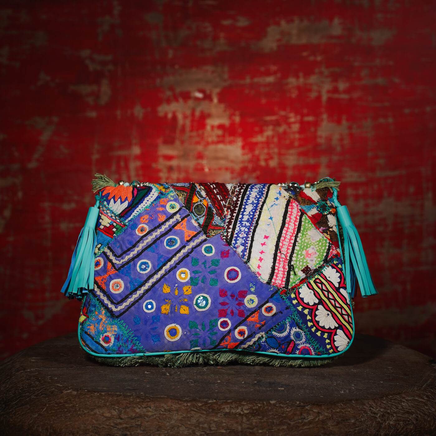 Turquoise Banjara Clutch 005