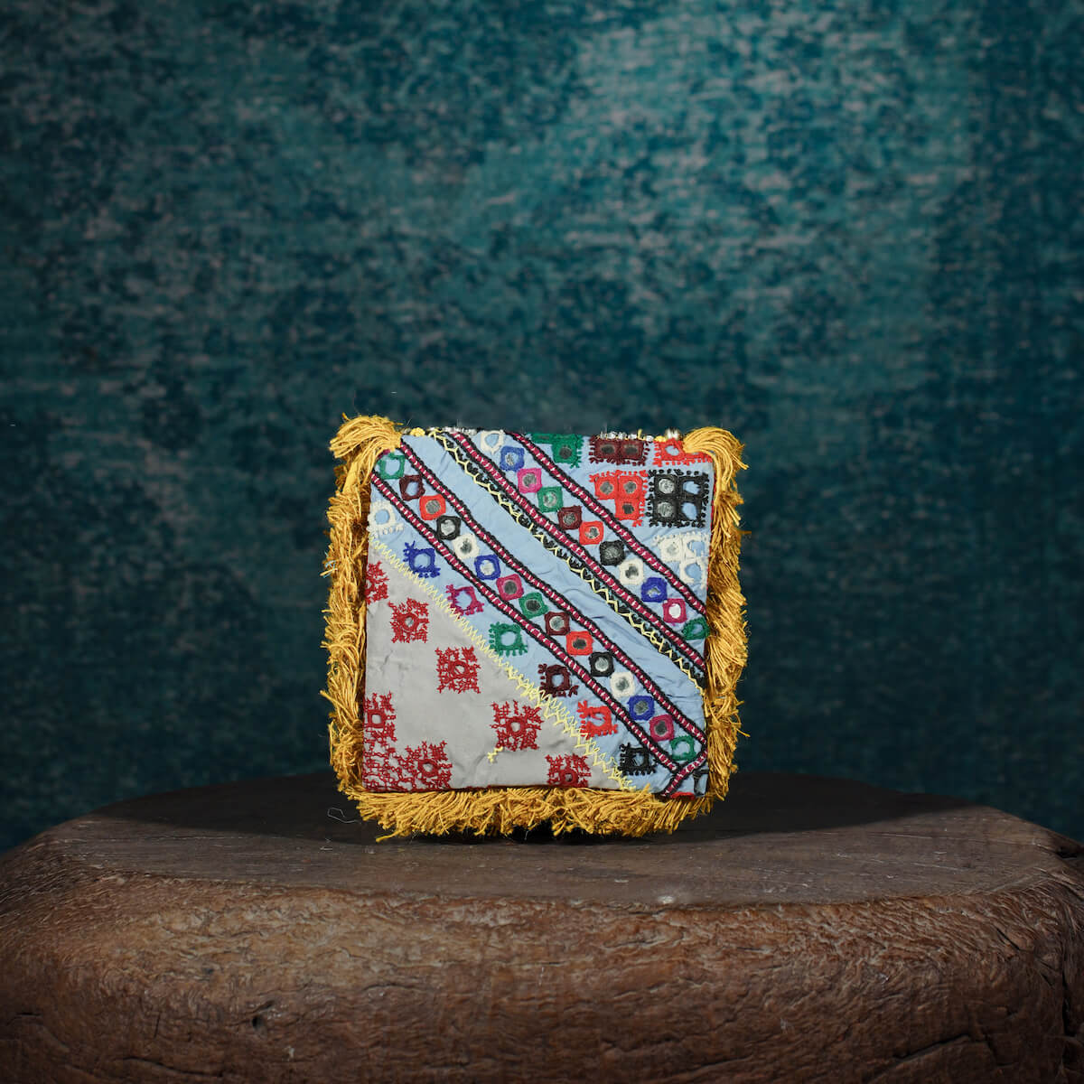 Mustard Banjara Minion Clutch 001