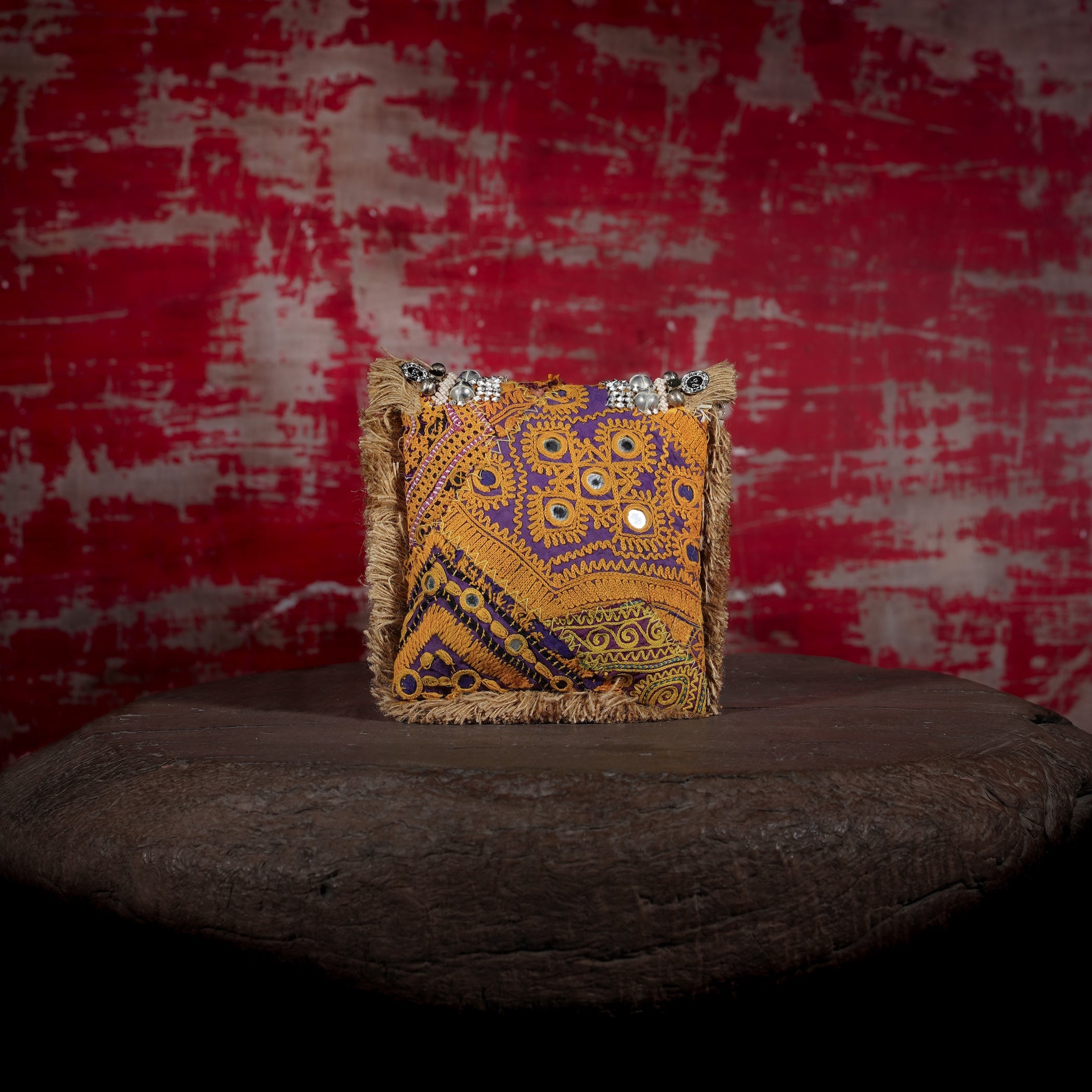 Beige Banjara Minion Clutch 014