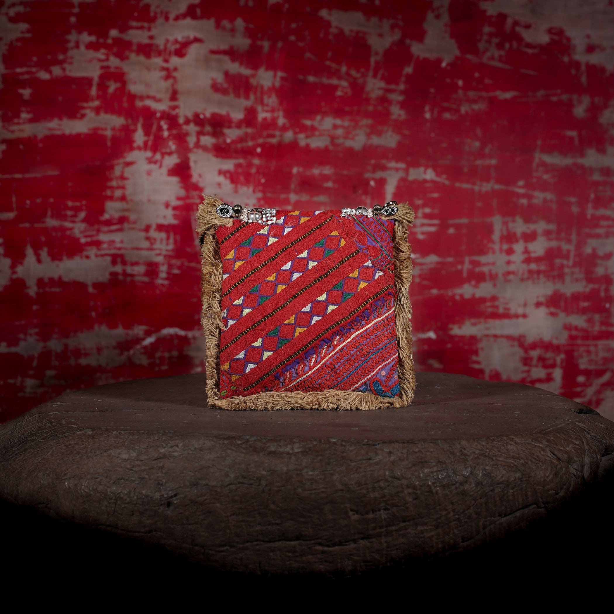Beige Banjara Minion Clutch 019