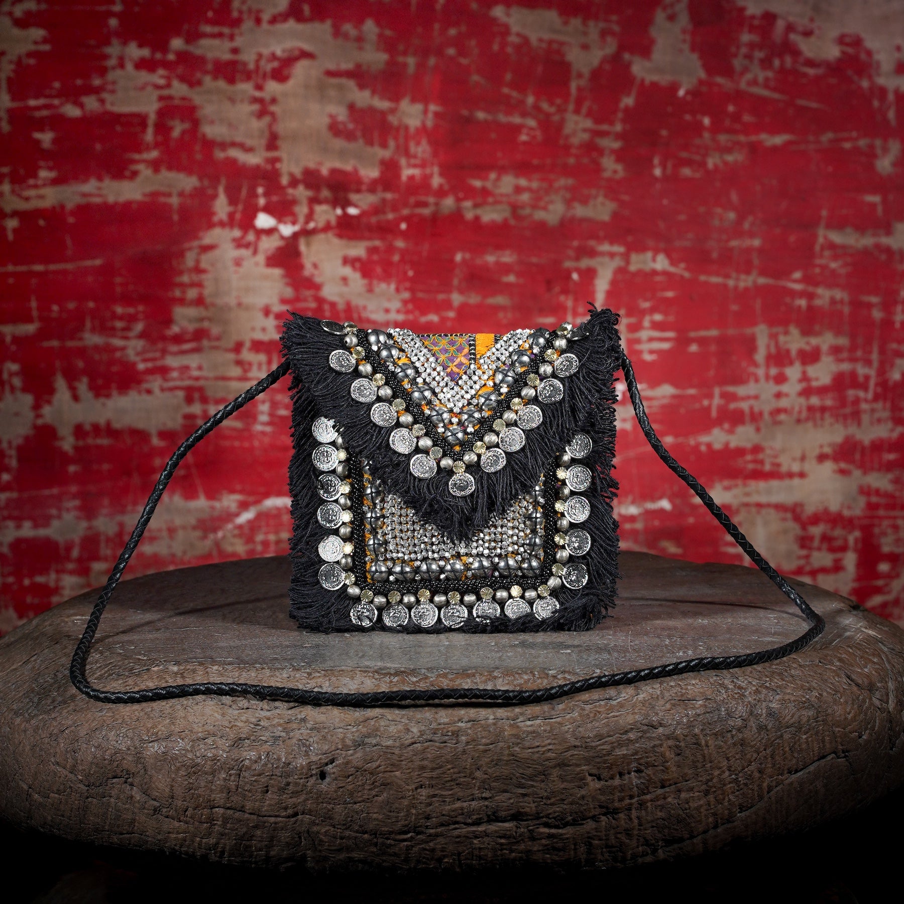 Black Banjara Minion Clutch 016