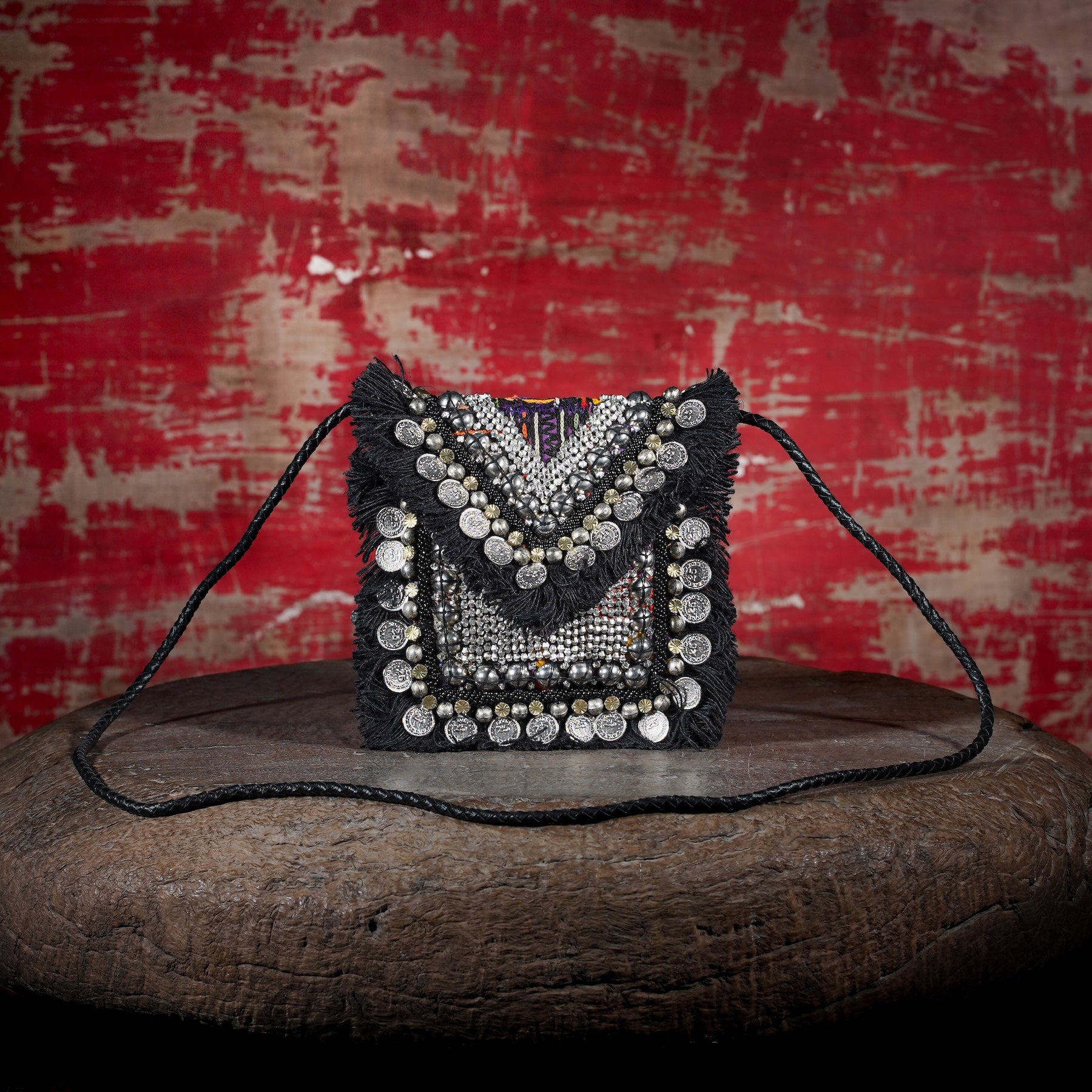 Black Banjara Minion Clutch 025