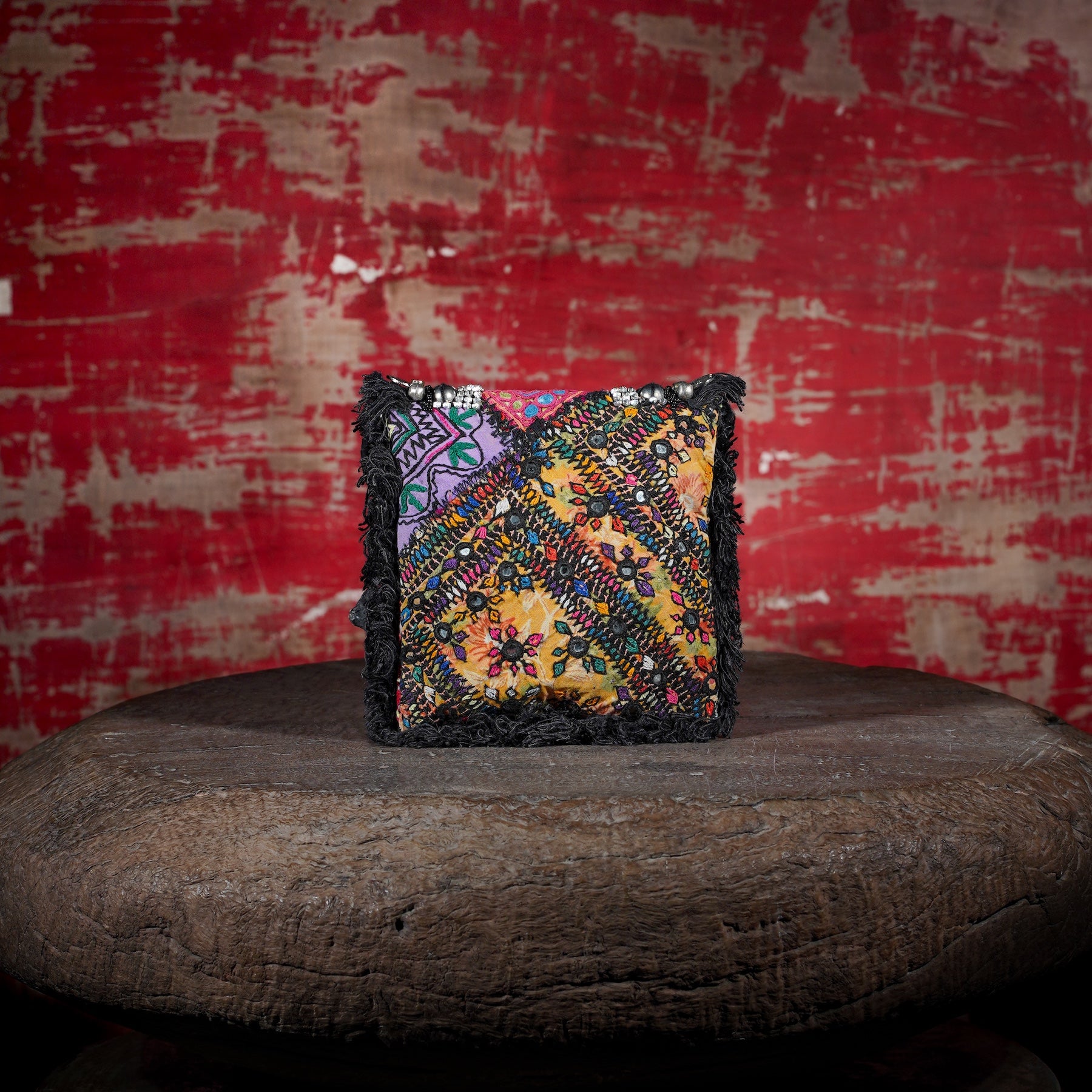 Black Banjara Minion Clutch 030