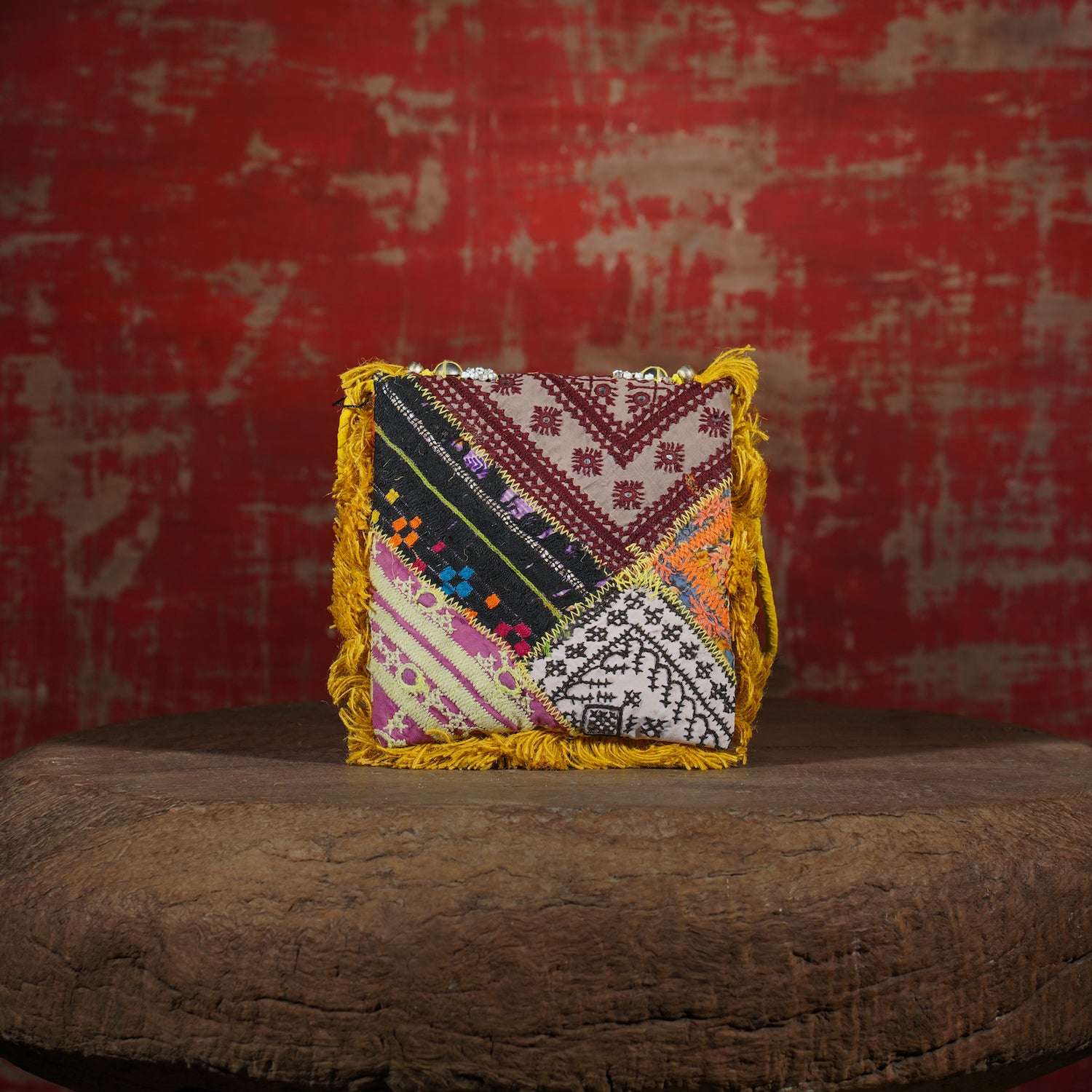 Mustard Banjara Minion Clutch 006