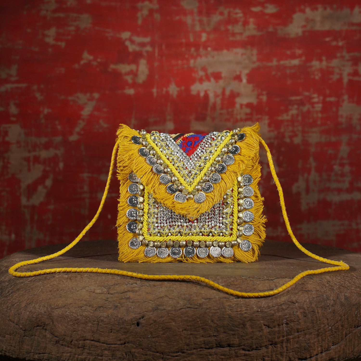 Mustard Banjara Minion Clutch 007