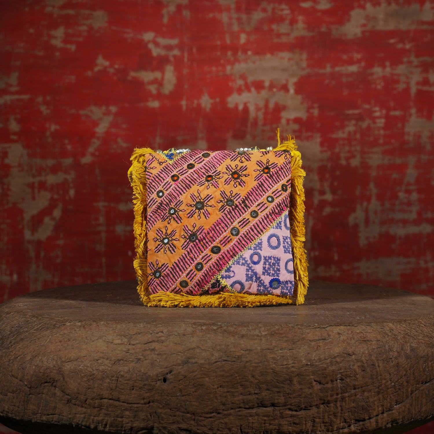 Mustard Banjara Minion Clutch 009